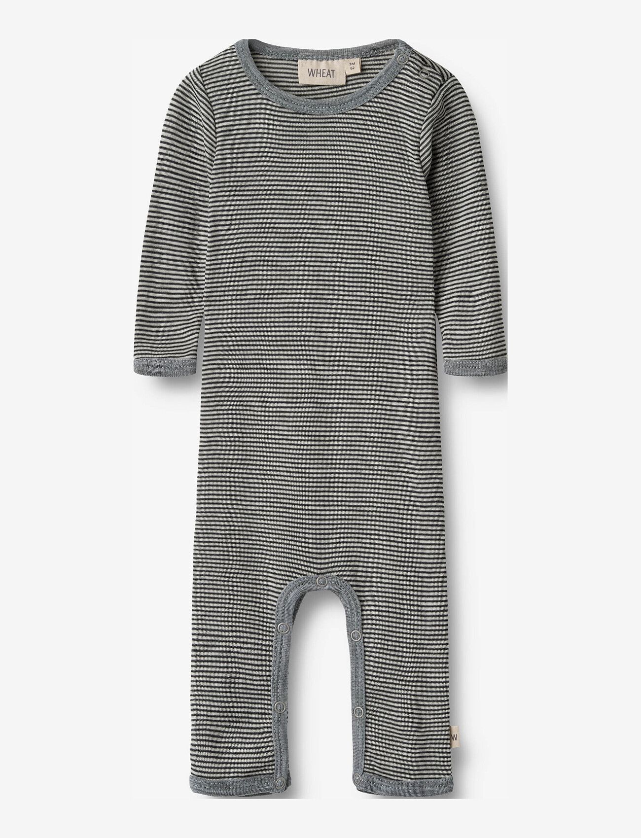 Wheat - Wool Jumpsuit L/S Haven - navy stripe - 0