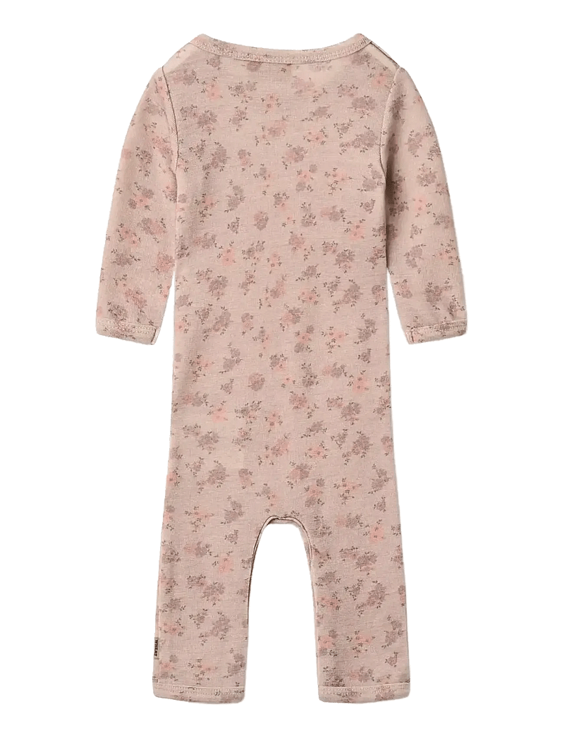 Wheat - Wool Jumpsuit L/S Haven - pikkade varrukatega - lilac flowers - 1