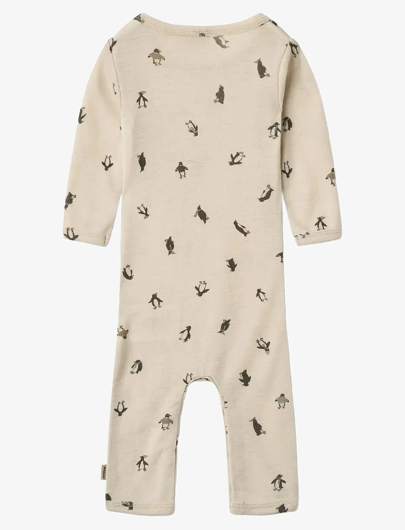 Wheat - Wool Jumpsuit L/S Haven - långärmade bodysuits - penguins - 1