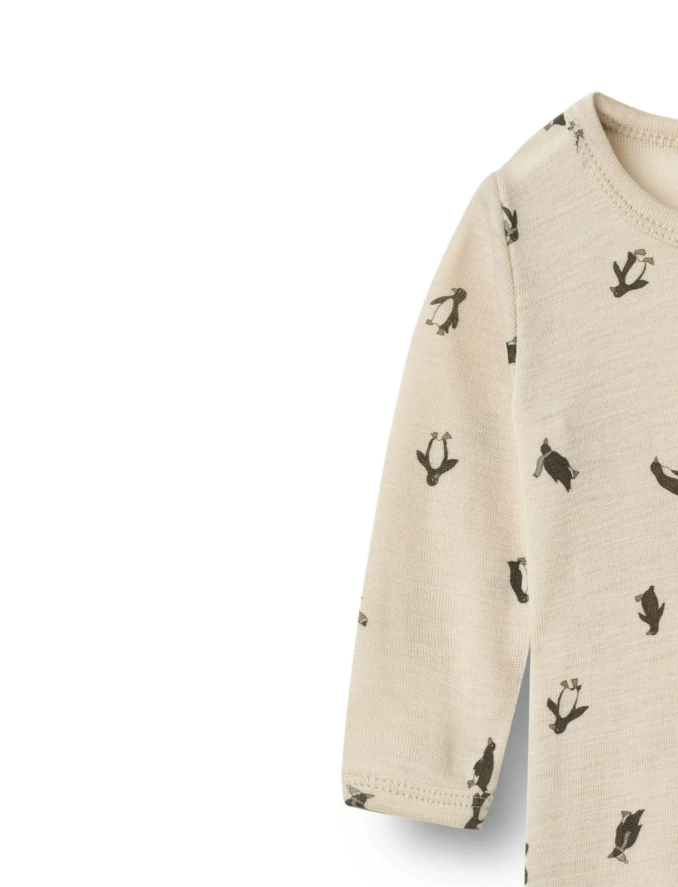 Wheat - Wool Jumpsuit L/S Haven - penguins - 2