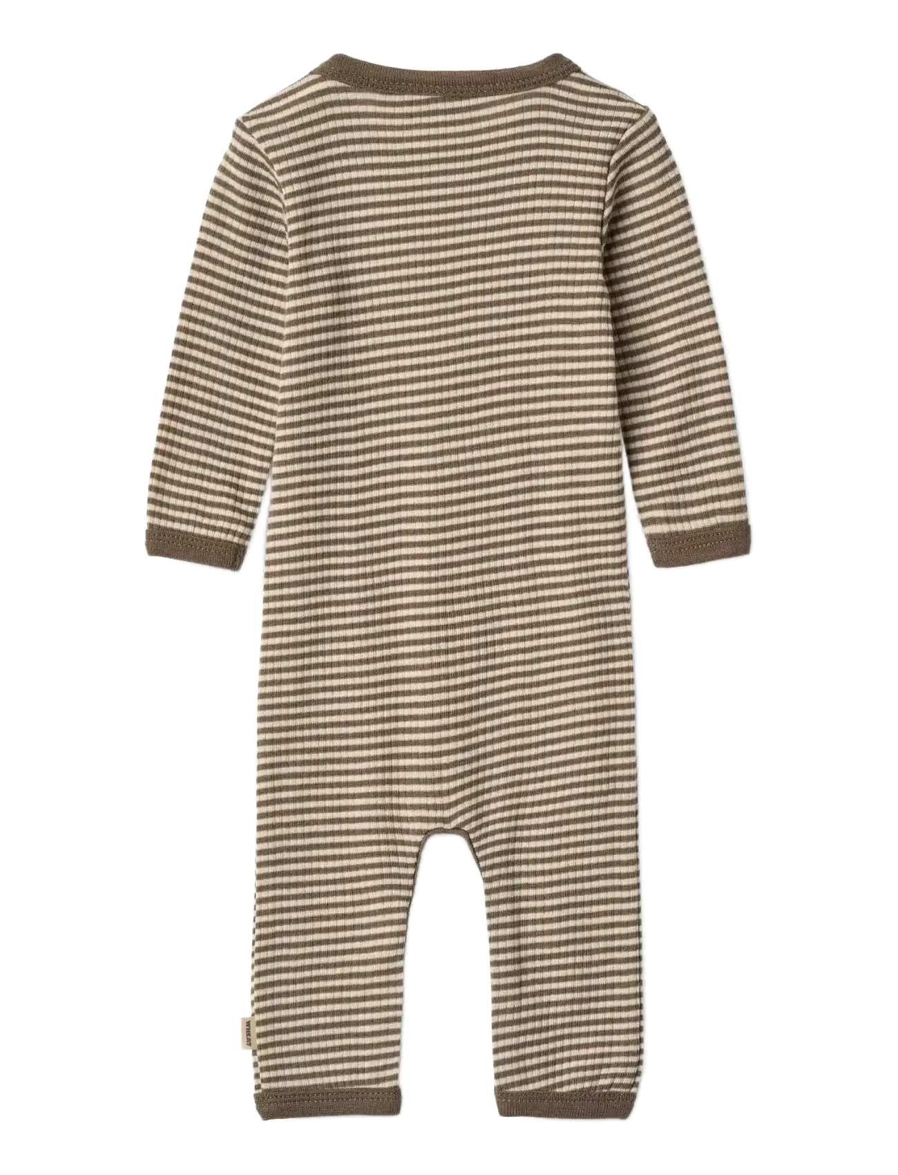 Wheat - Wool Jumpsuit L/S Haven - wood stripe - 1