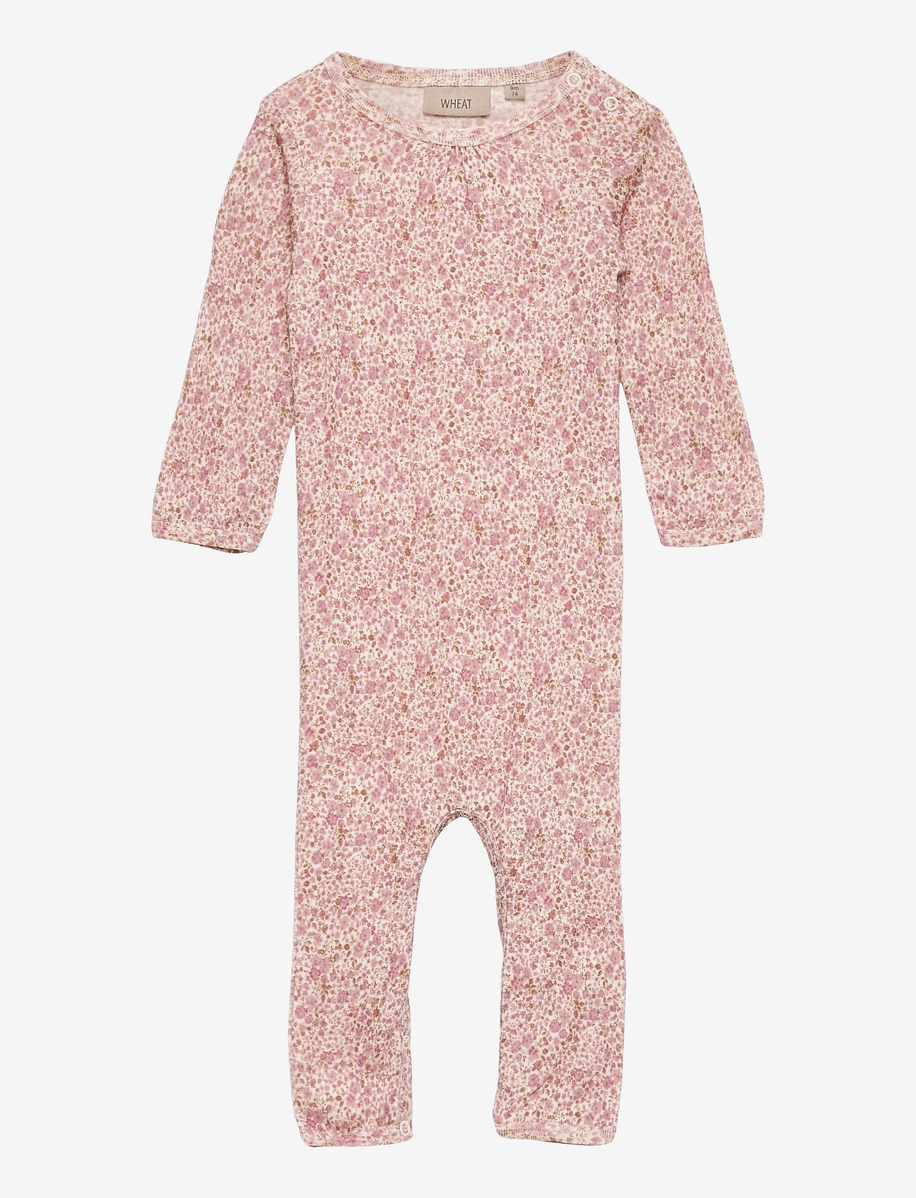 Wheat - Wool Jumpsuit Gatherings - ivory flowers - 0