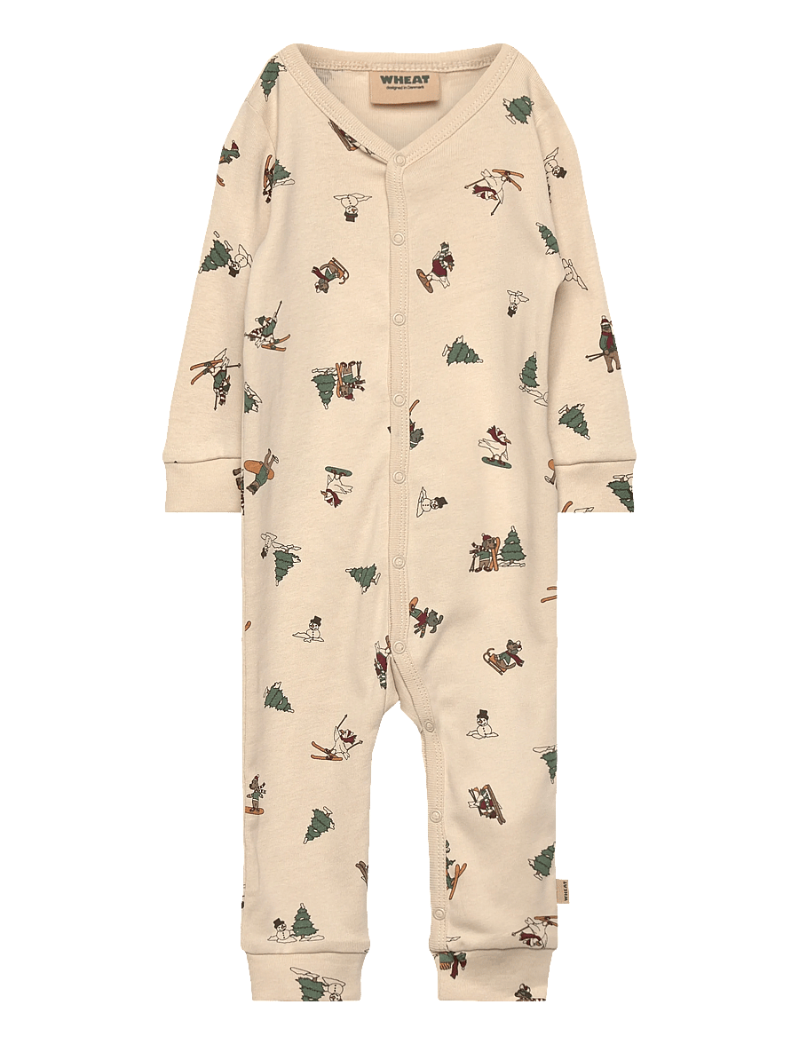 Wheat - Jumpsuit Bendji - buksedragter - offwhite winterland - 0