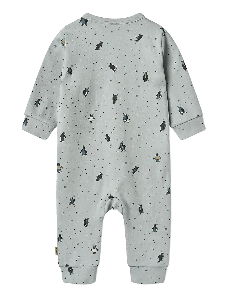 Wheat - Jumpsuit Bendji - langærmede heldragter - soft rain penguins - 1