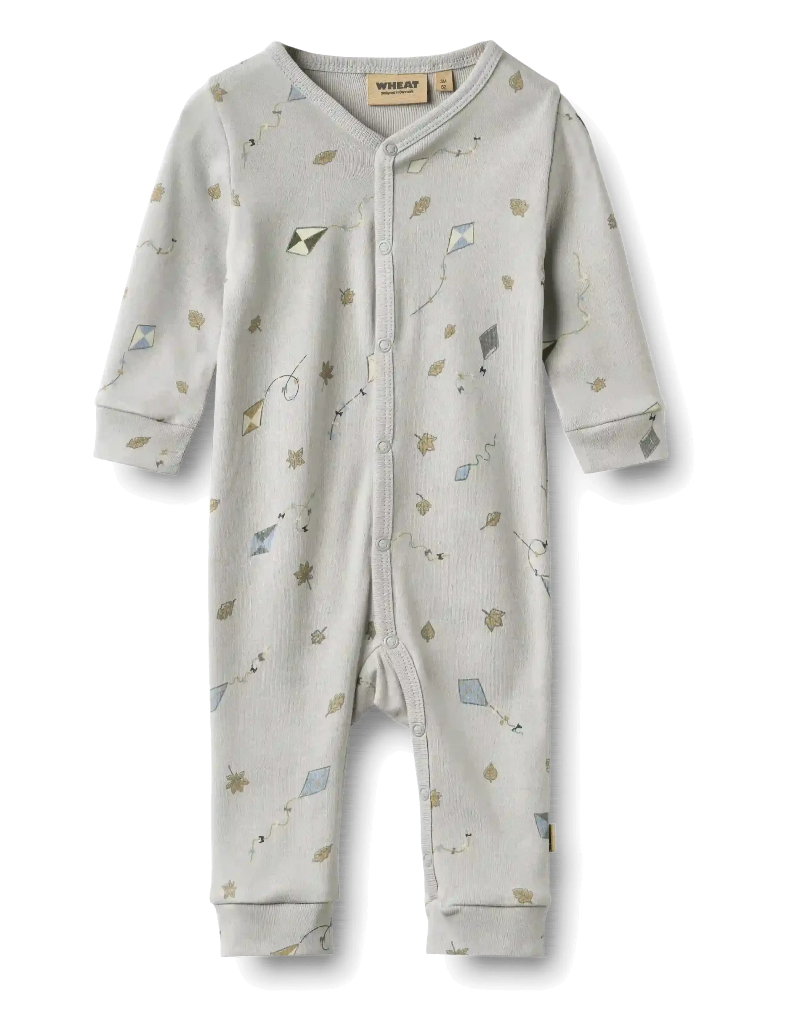 Wheat Jumpsuit L/S Bendji, 74, Blue > Jumpsuits, Børn