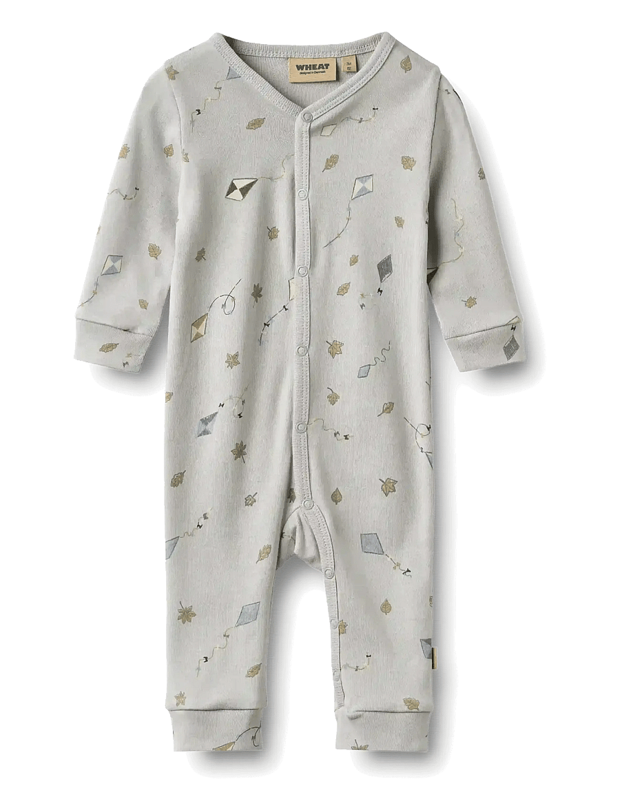 Wheat - Jumpsuit L/S Bendji - jumpsuits - mellow sky kites - 0