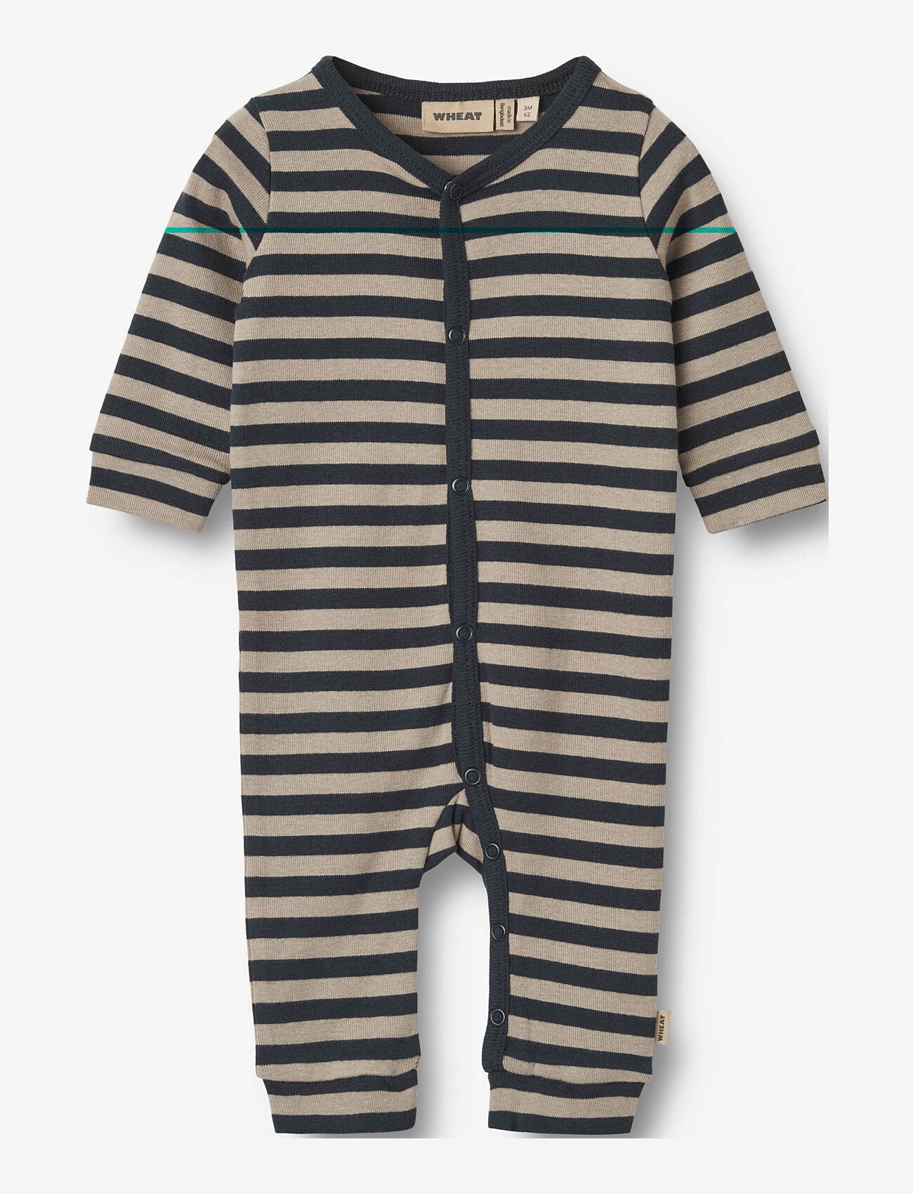 Wheat - Jumpsuit L/S Bendji - navy stripe - 0