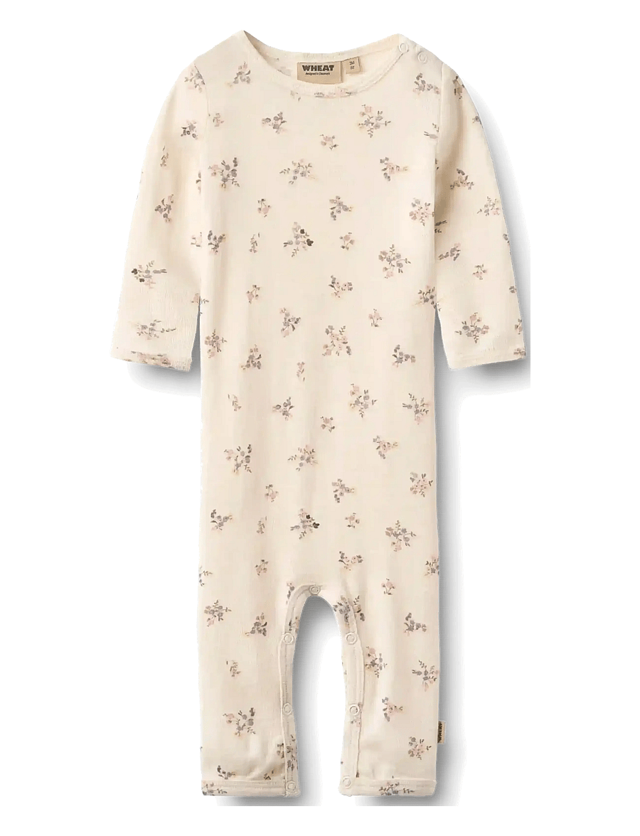 Wheat - Wool Jumpsuit Haven - jumpsuits - eggshell flowers - 1