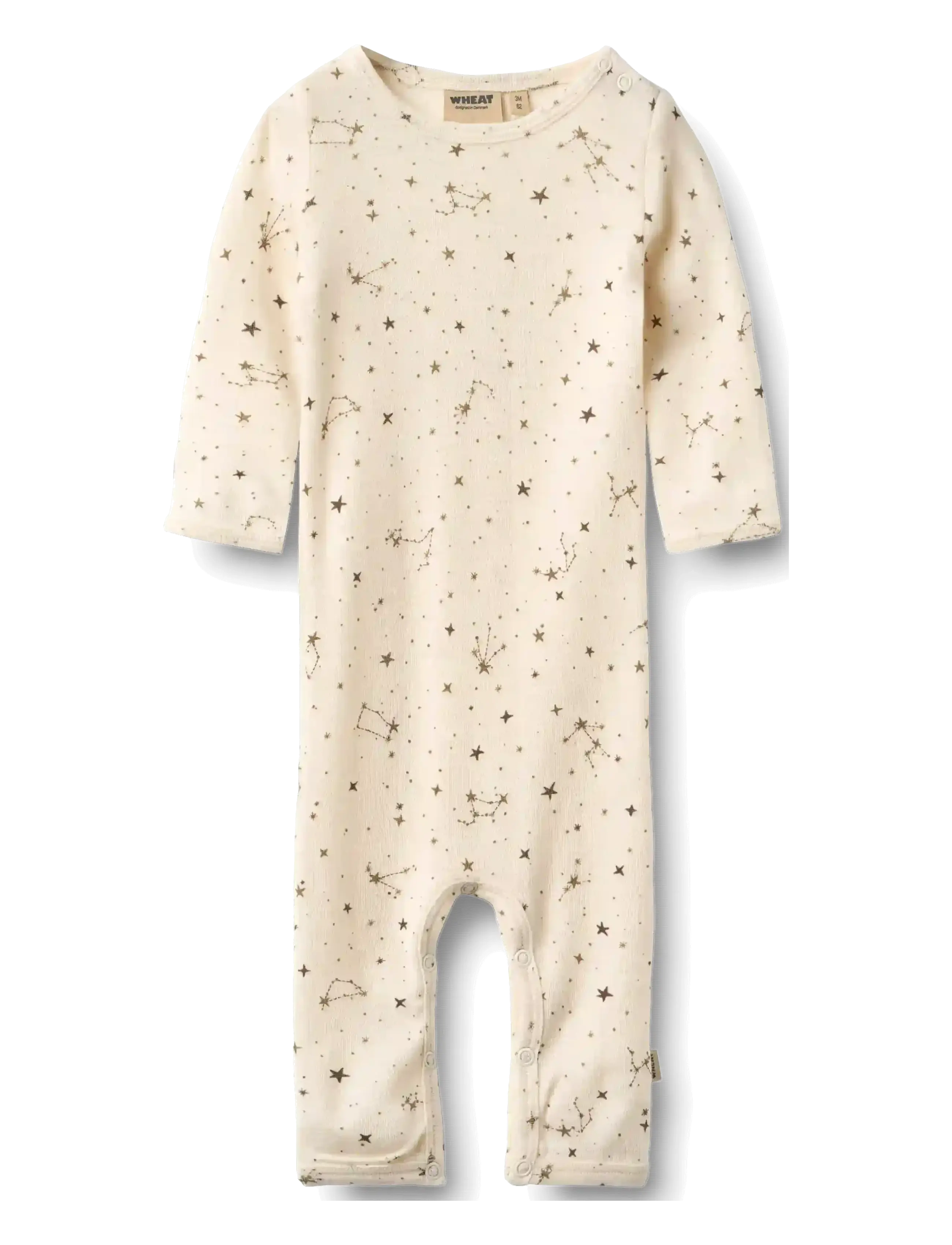 Wheat Wool Jumpsuit Haven - Jumpsuits - EGGSHELL STARS / cream