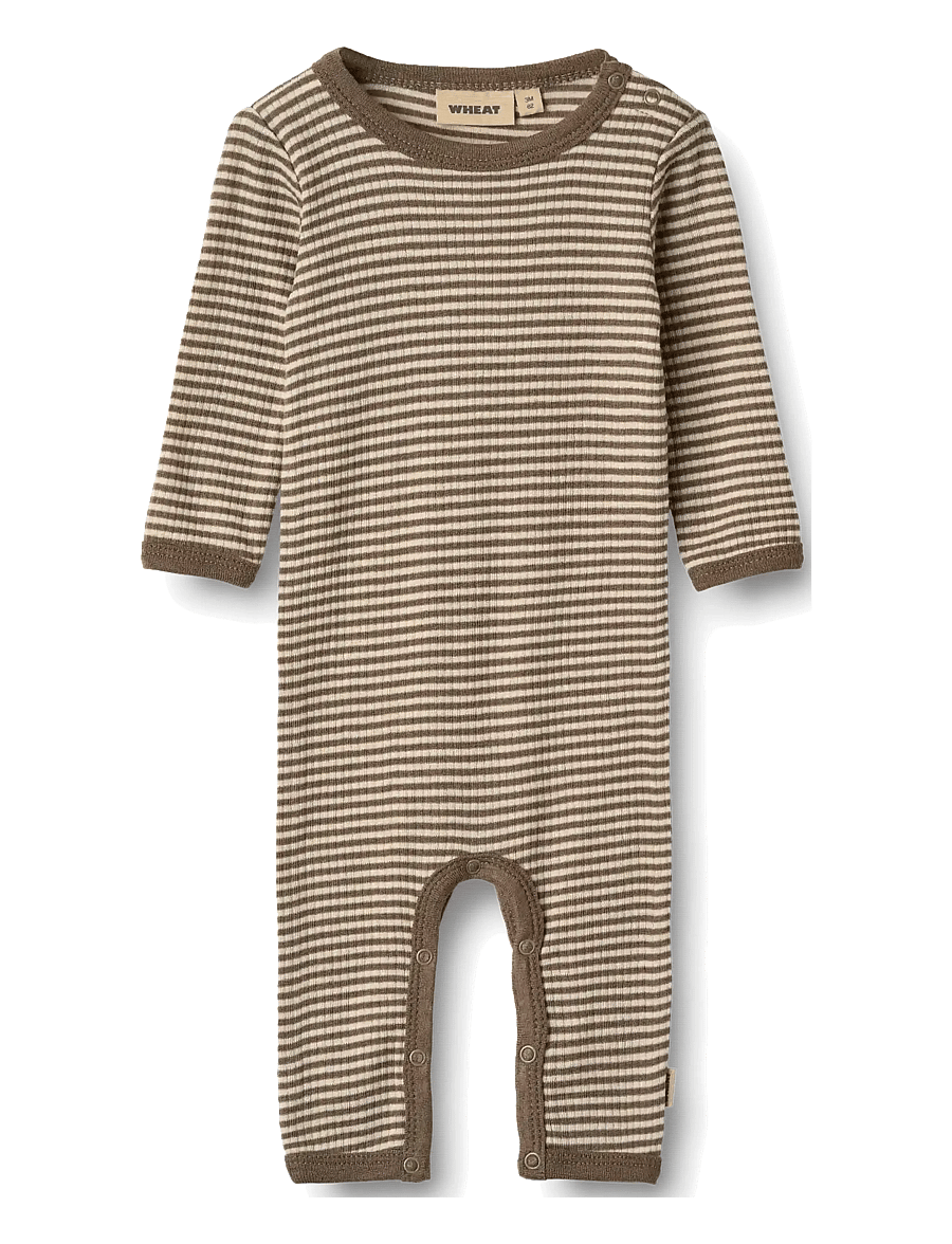 Wheat - Wool Jumpsuit Haven - jumpsuits - wood stripe - 0