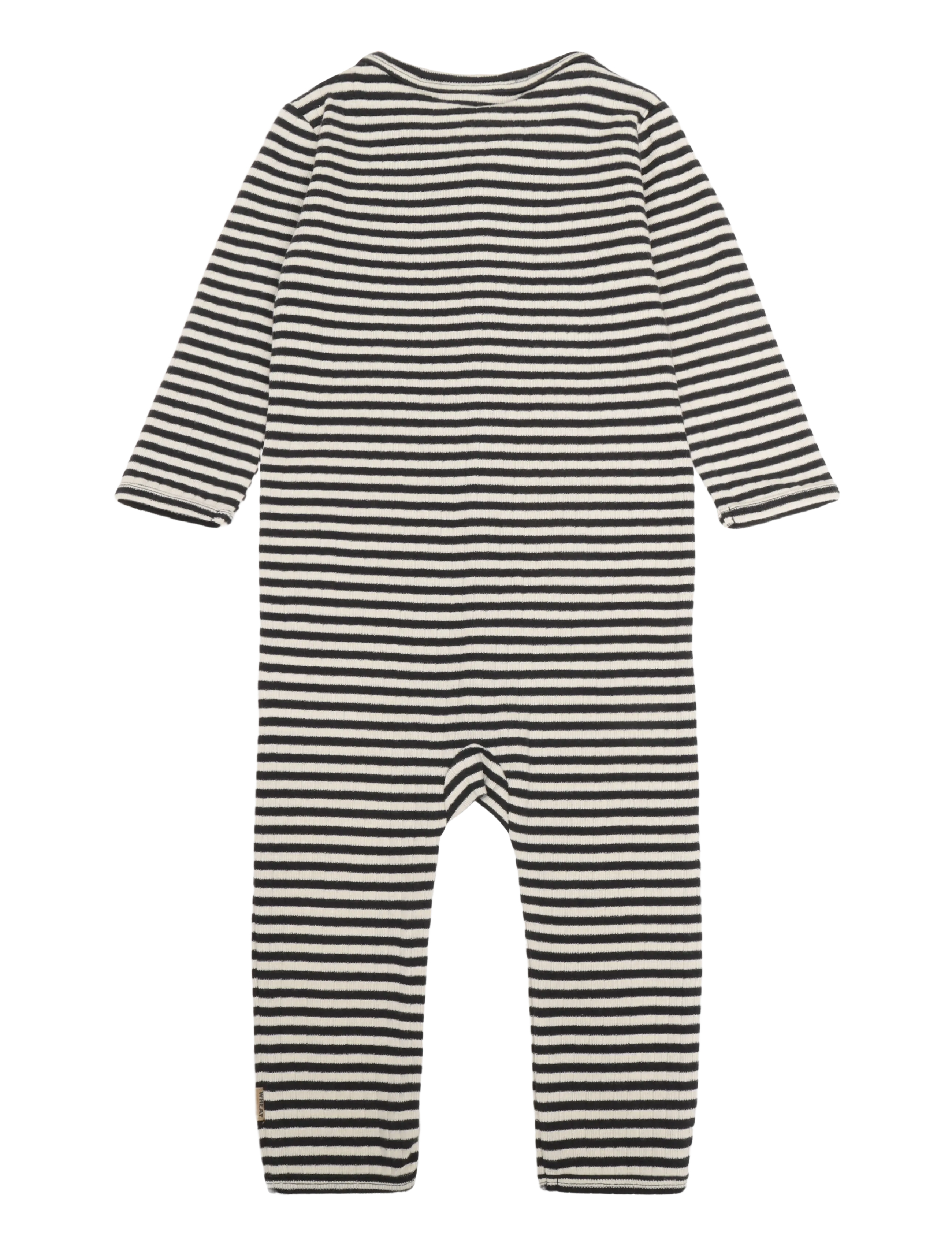Wheat - Jumpsuit L/S Dusty - kinder - navy rib stripe - 1