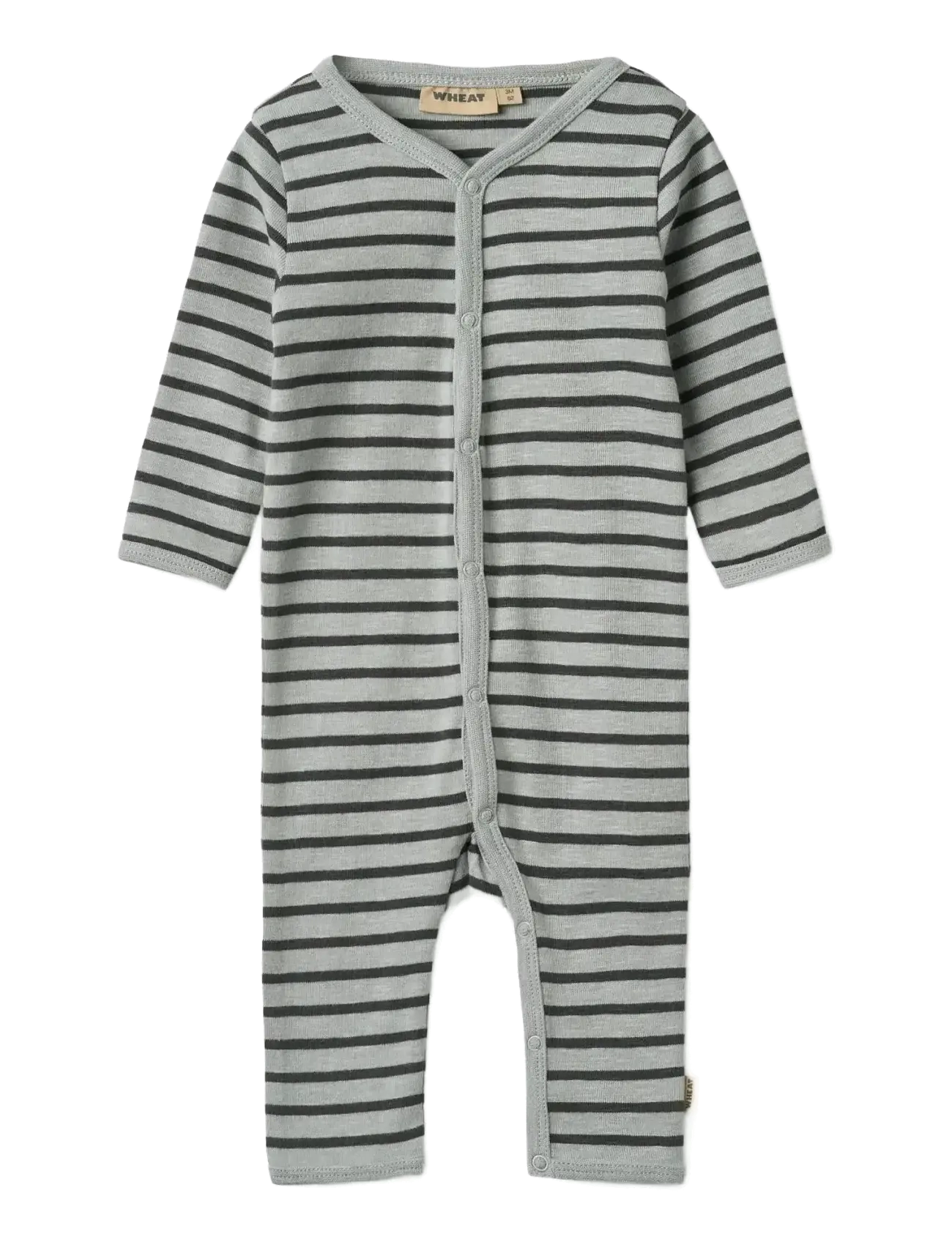 Wheat Jumpsuit L/S Dusty - Pikkade varrukatega - SOFT BLUE STRIPE / blue