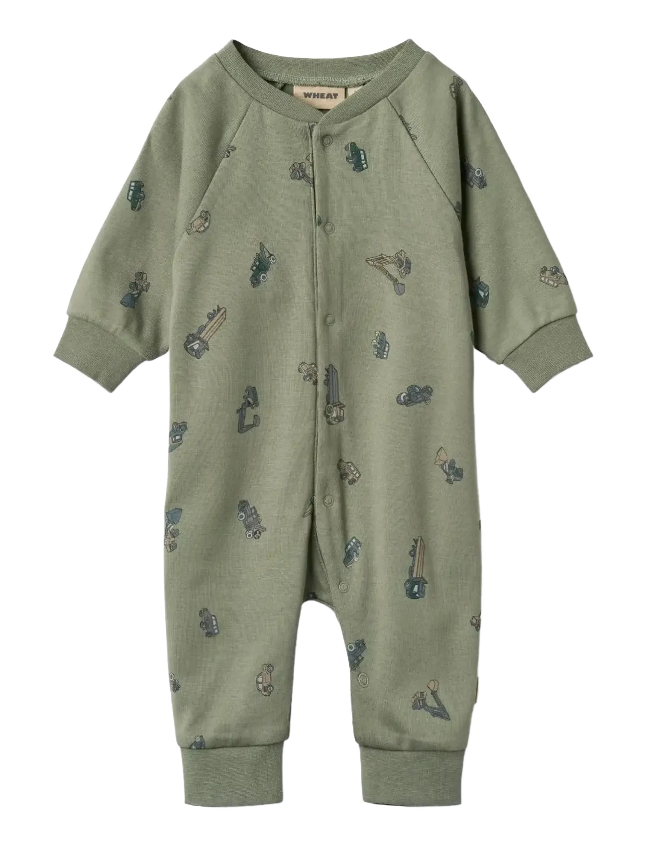 Wheat Jumpsuit L/S Lou - Langærmede heldragter - DUSTY GREEN CARS / green