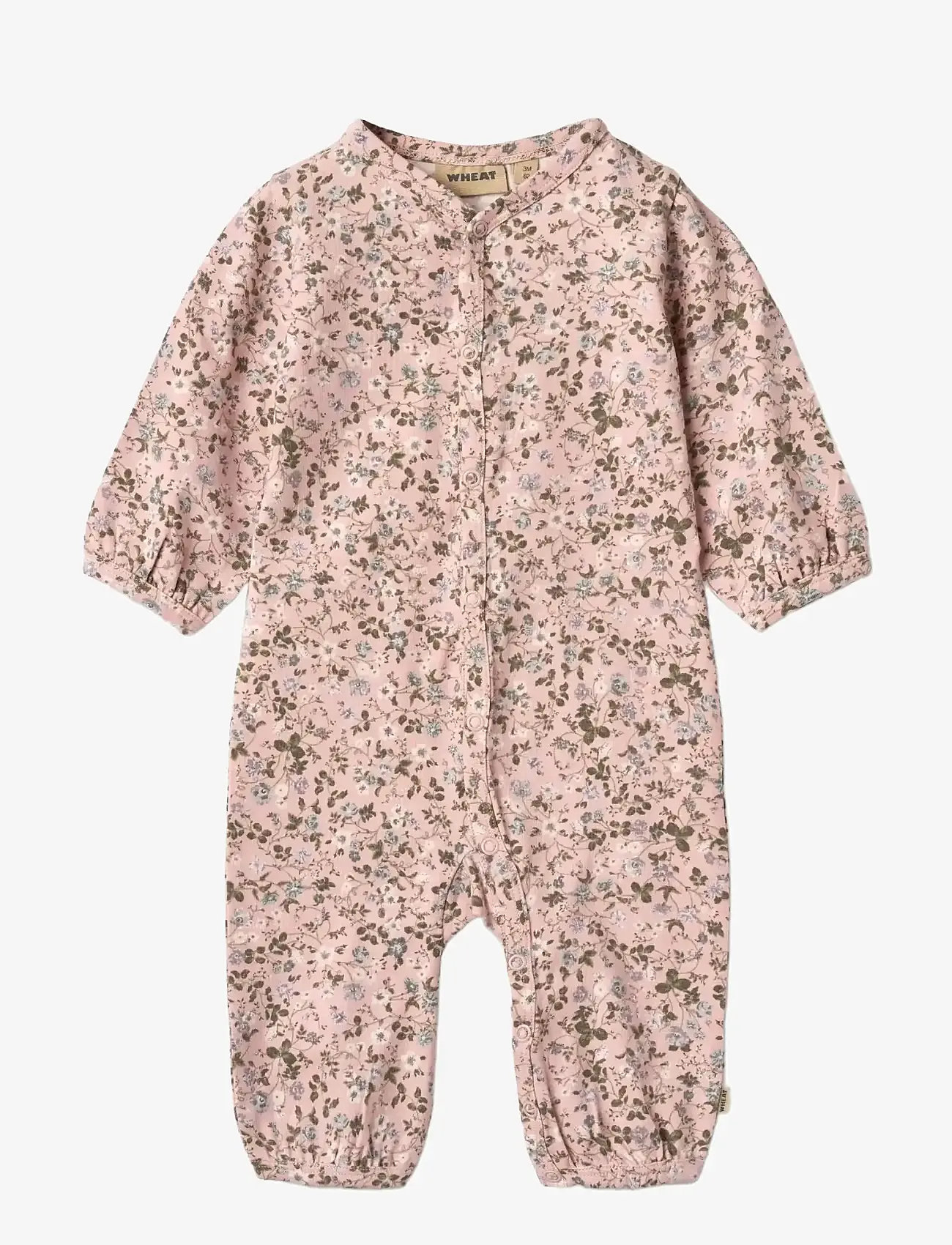 Wheat - Jumpsuit L/S Felizia - långärmade bodysuits - rose powder flowers - 0