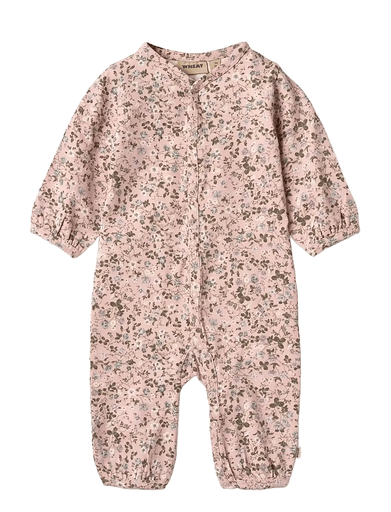 Wheat - Jumpsuit L/S Felizia - långärmade bodysuits - rose powder flowers - 0
