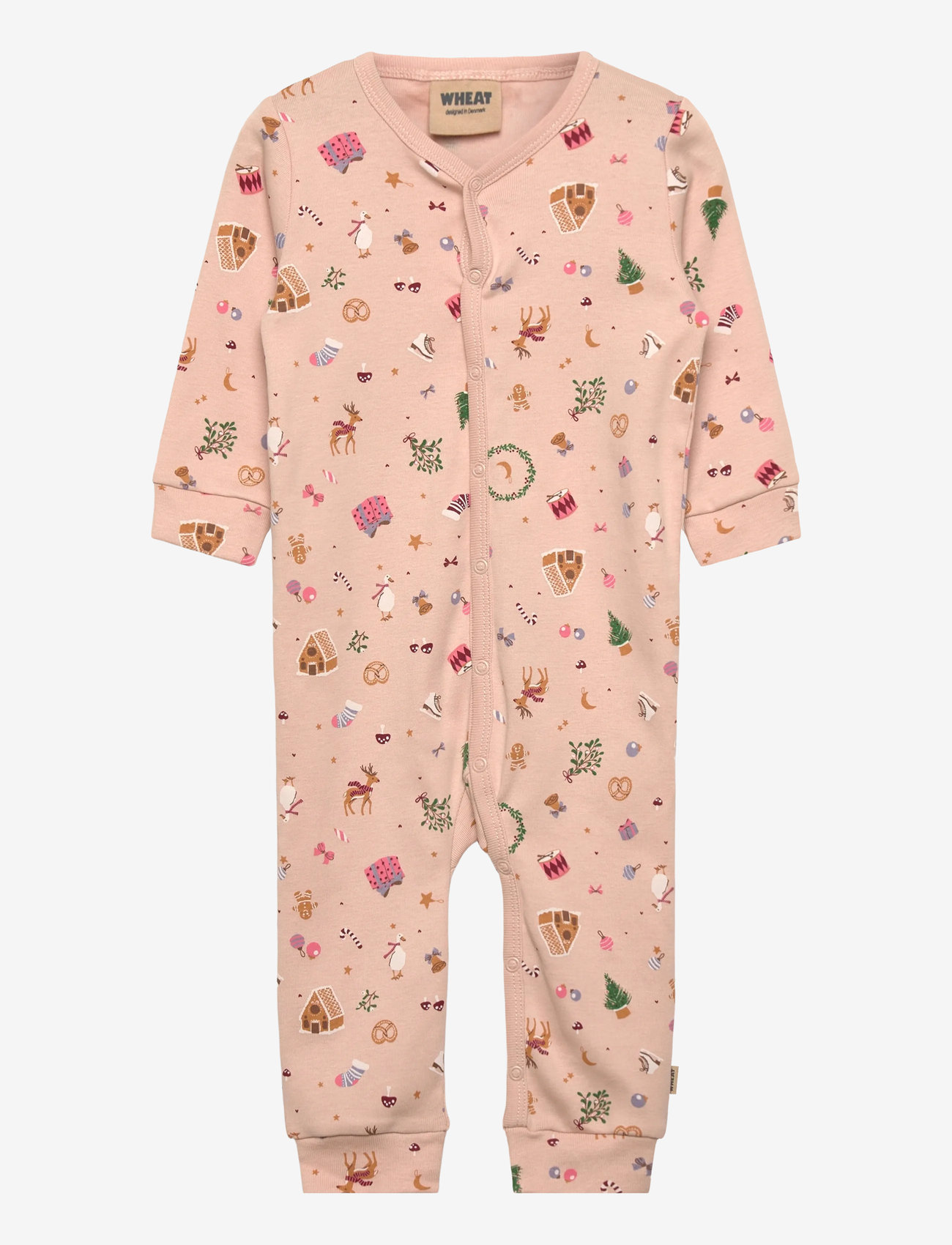 Wheat - Sleepsuit Nikola - sovoveraller - rose dust holiday - 0