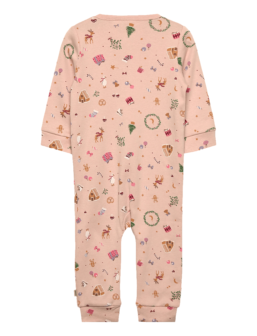 Wheat - Sleepsuit Nikola - schlafoveralls - rose dust holiday - 1