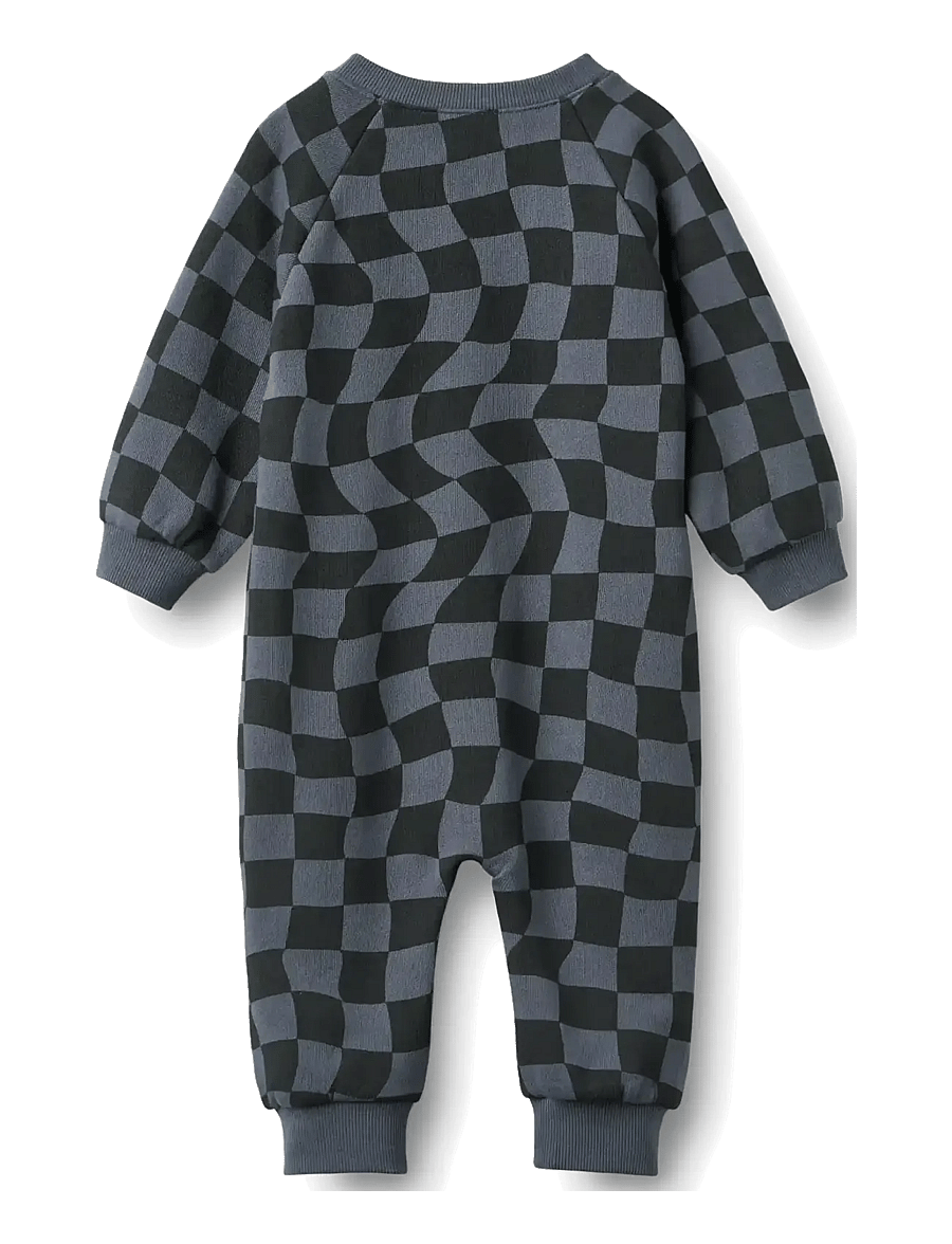 Wheat - Jumpsuit L/S Lilo - jumpsuits - navy blue check - 1