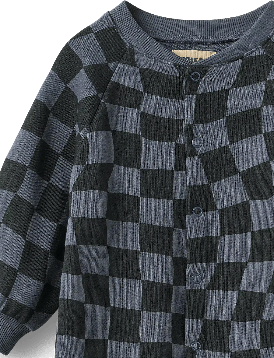 Wheat - Jumpsuit L/S Lilo - jumpsuits - navy blue check - 2