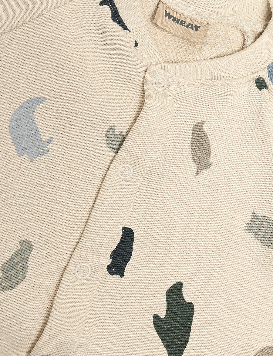 Wheat - Jumpsuit L/S Lilo - jumpsuits - offwhite penguins - 2