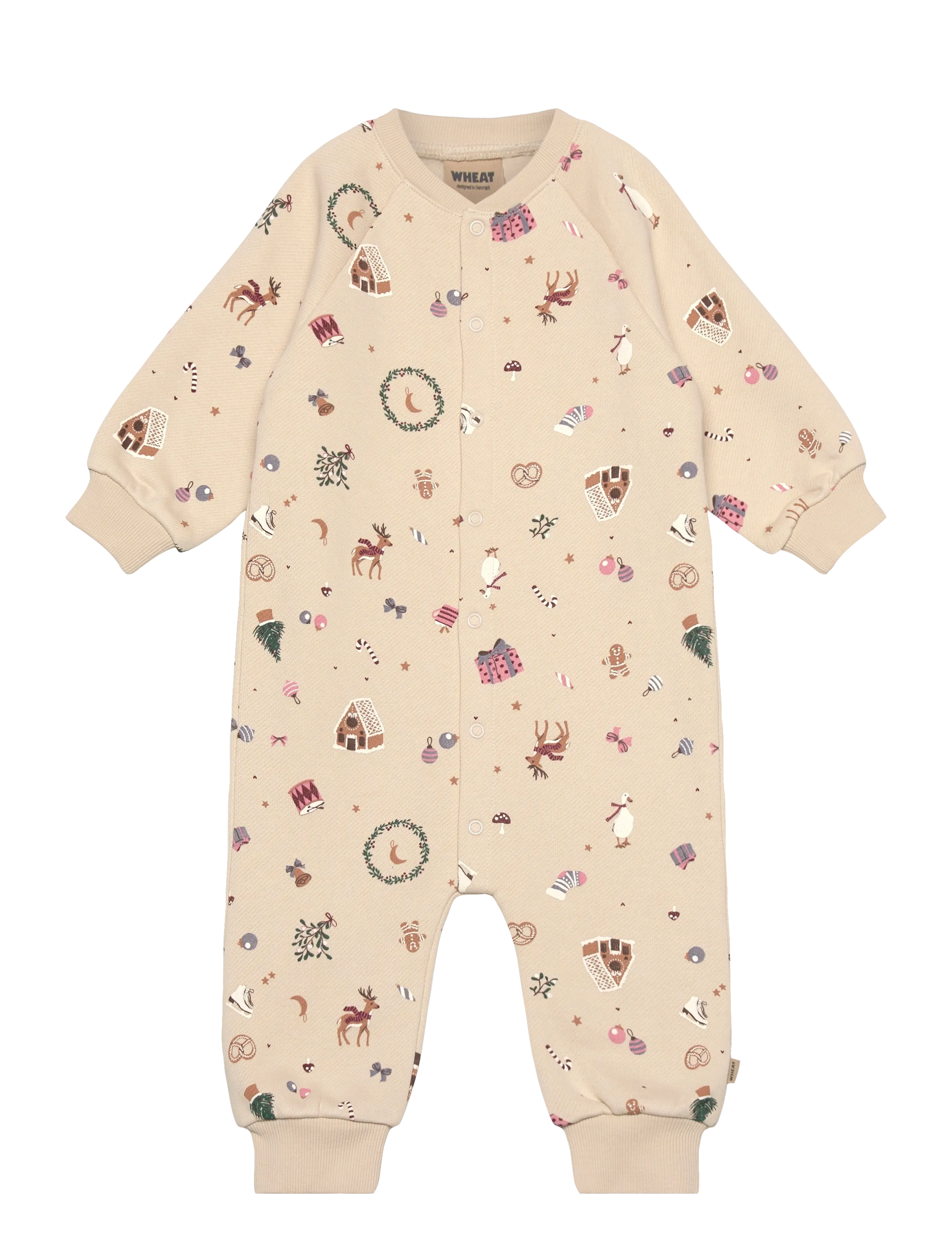 Wheat Jumpsuit L/S Lilo, 92, Beige > Jumpsuits, Børn