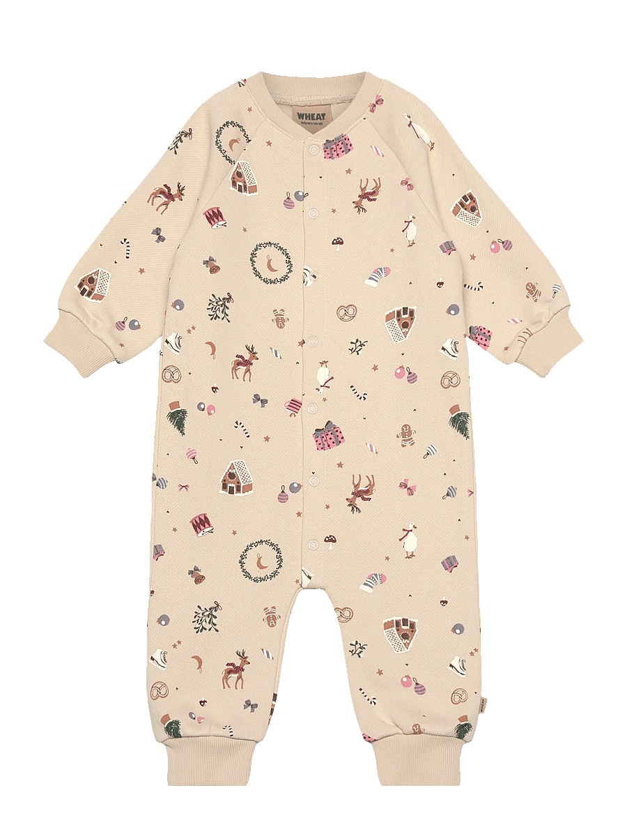 Wheat - Jumpsuit L/S Lilo - byxdress - offwhite holiday - 0