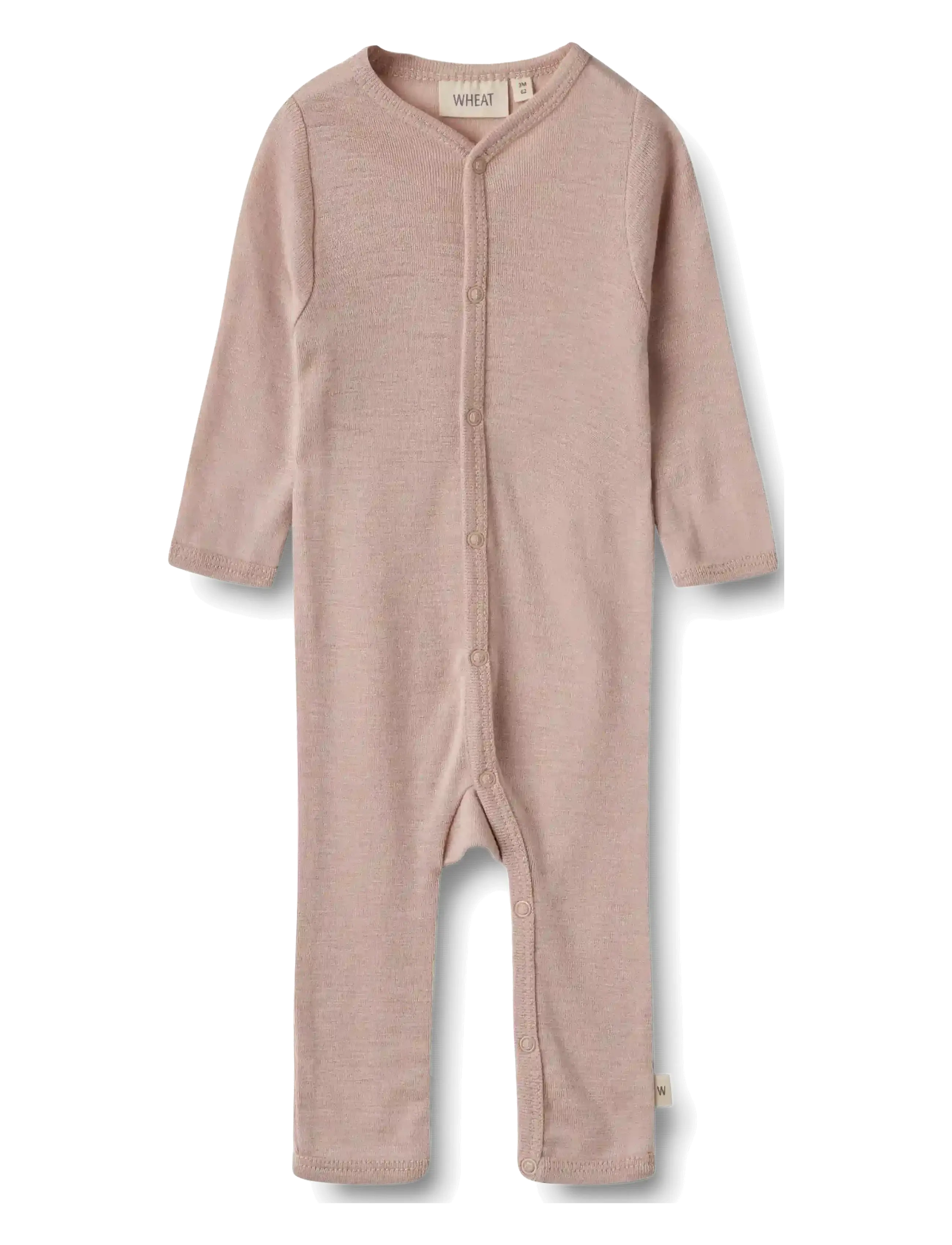 Wheat Wool Jumpsuit Dusty - Jumpsuits - DRY ROSE / pink/rose