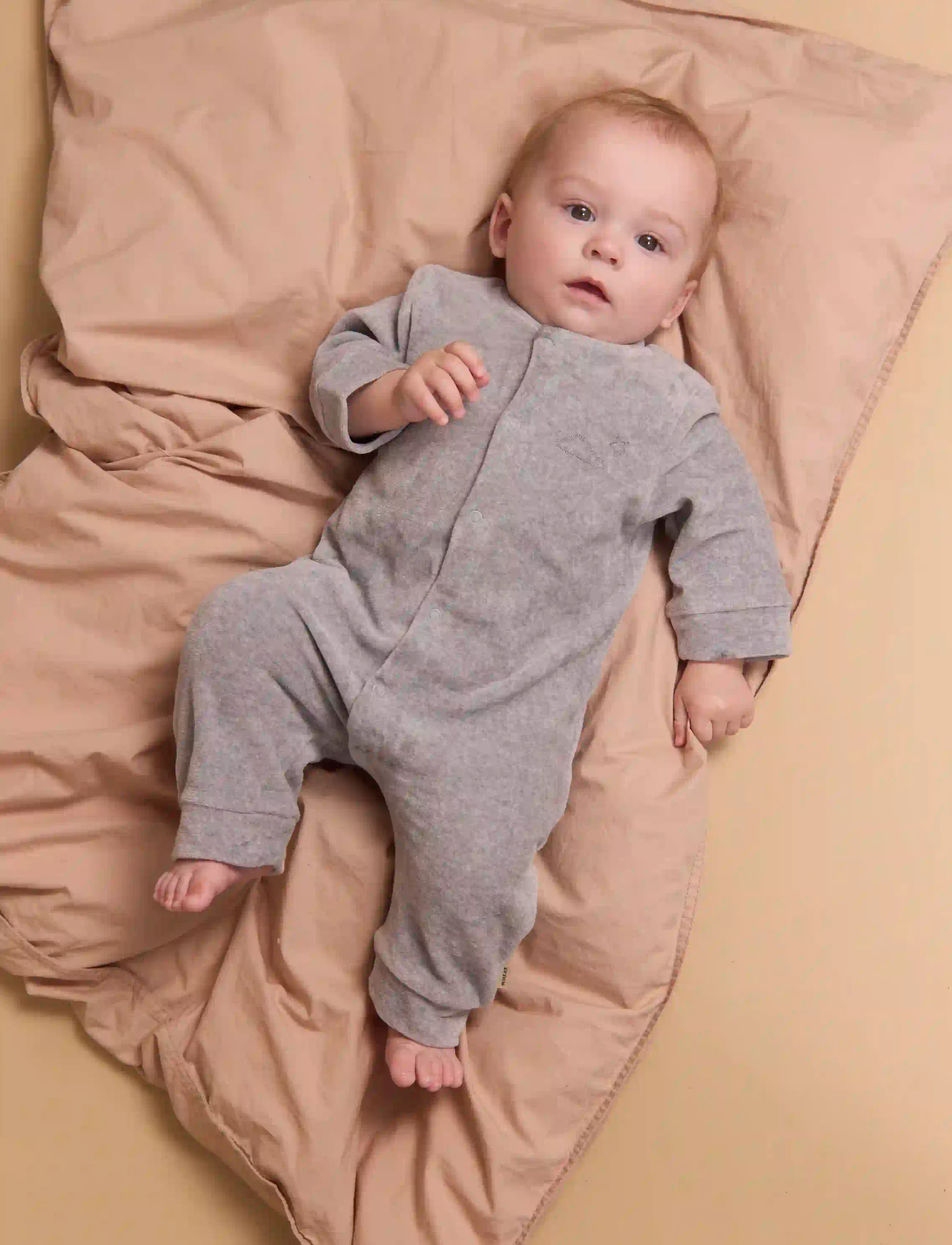 Wheat - Jumpsuit L/S Avery Sky - buksedragter - melange grey - 0