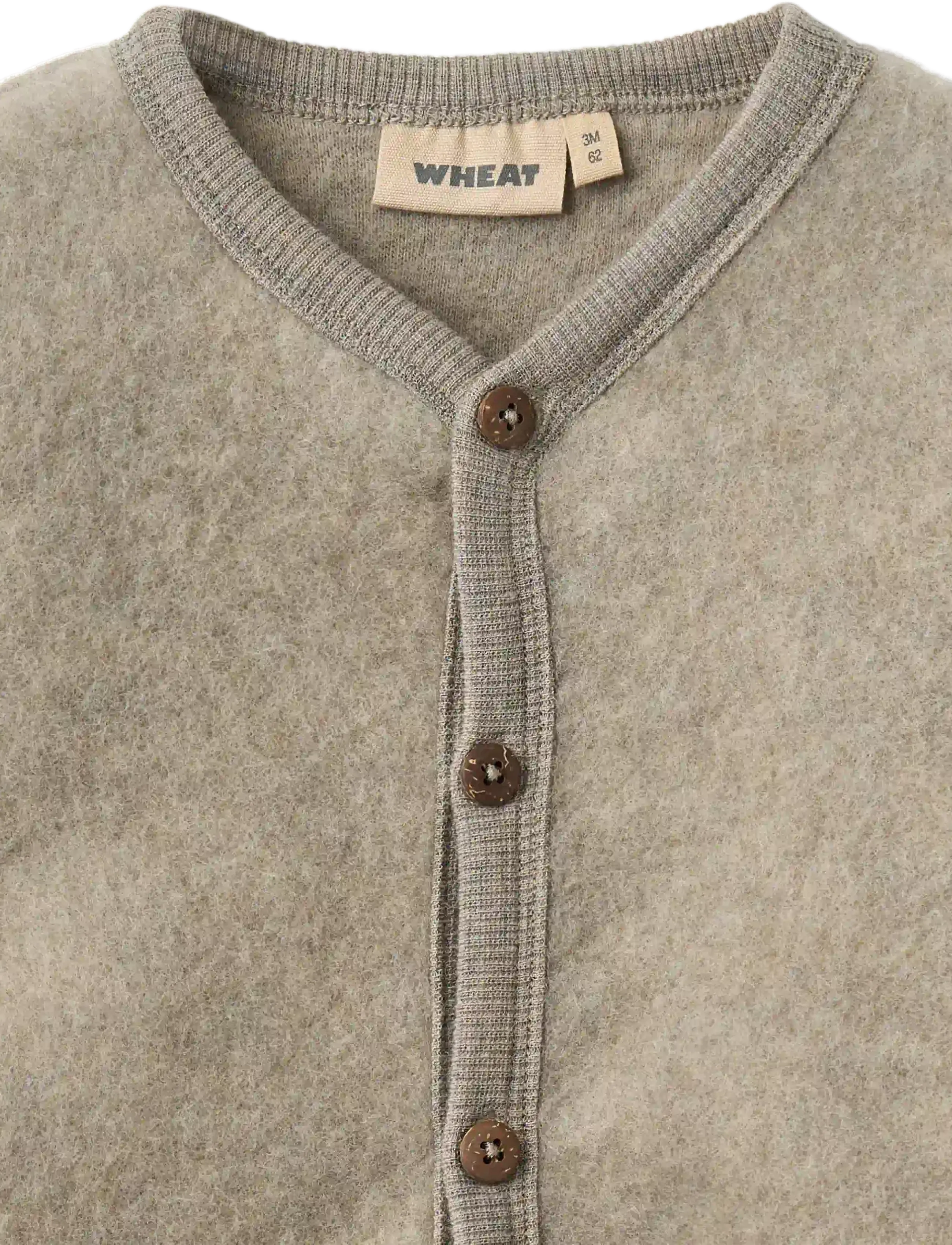 Wheat - Wool fleece suit Levi - jumpsuits - khaki melange - 2
