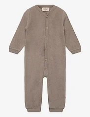 Wheat - Wool Fleece Jumpsuit - kombinezon - grey stone - 0