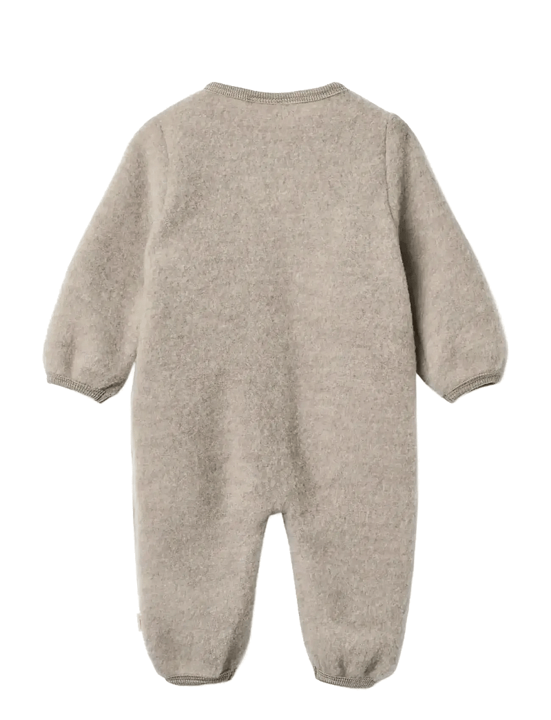 Wheat - Wool Feece Suit Levi - fleece sæt - khaki melange - 1