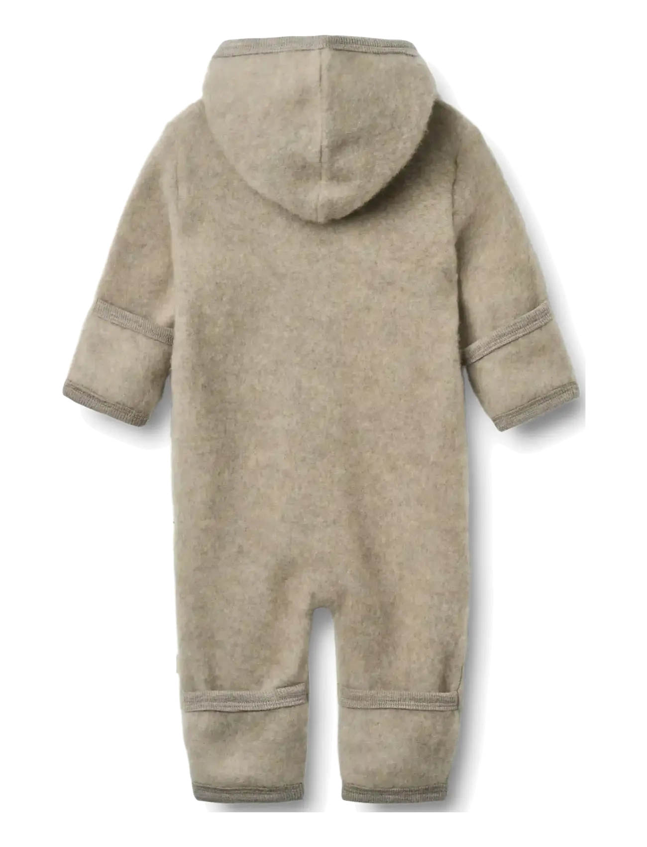 Wheat - Wool fleece suit Ata - jumpsuits - khaki melange - 1