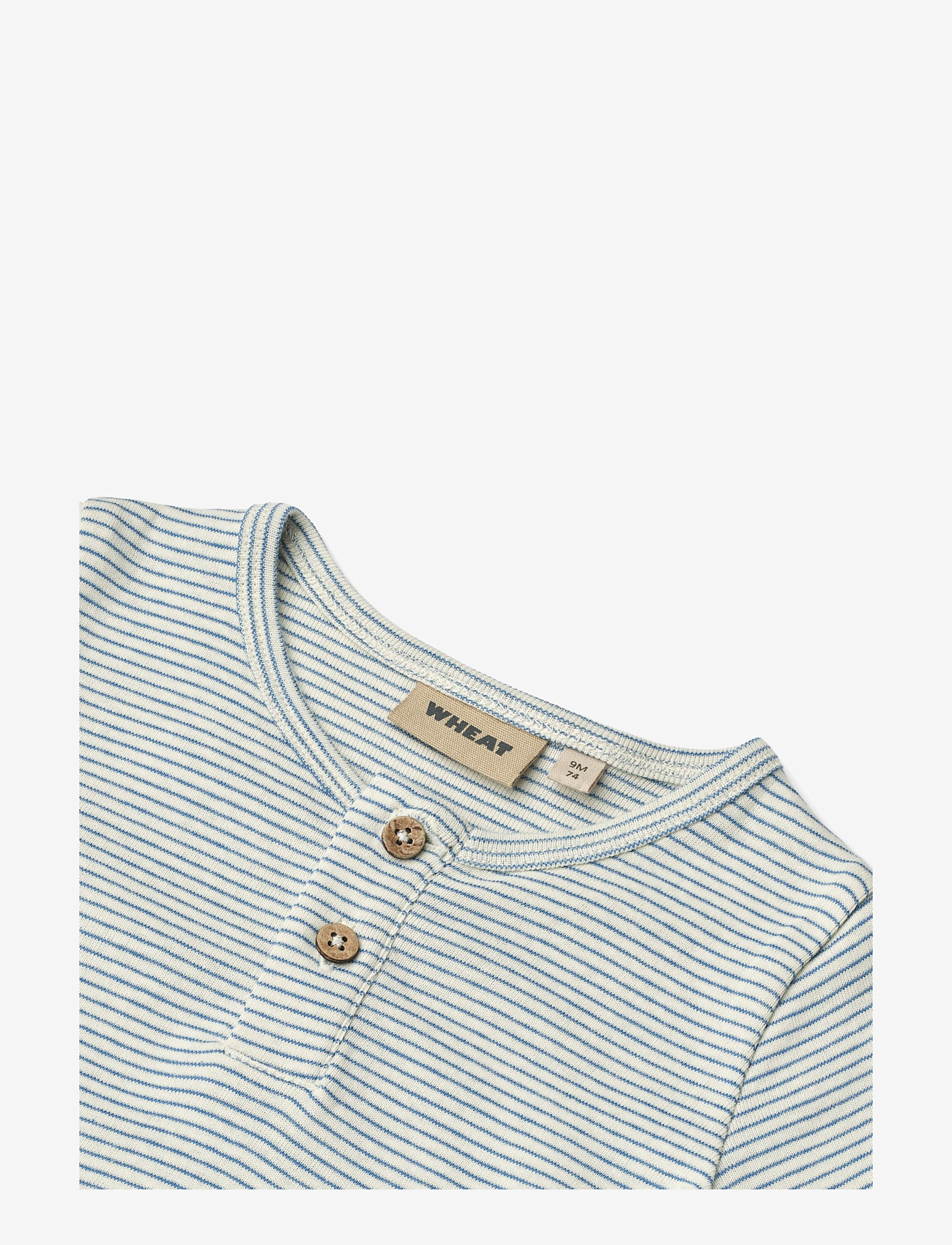 Wheat - Jumpsuit S/S Alfred - kortærmede heldragter - blue stripe - 2