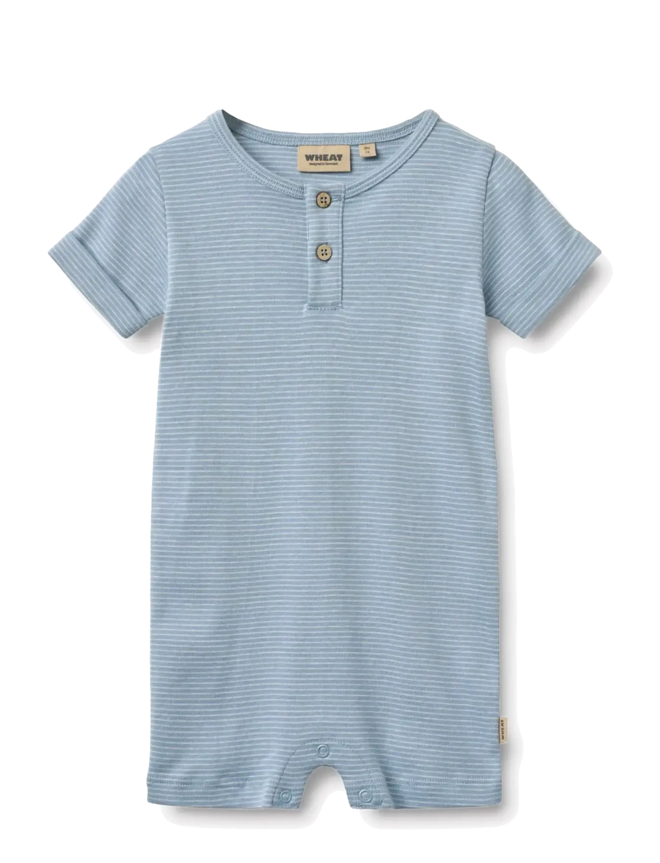 Wheat Jumpsuit S/S Alfred - Kortærmede heldragter - FADED BLUE STRIPE / blue