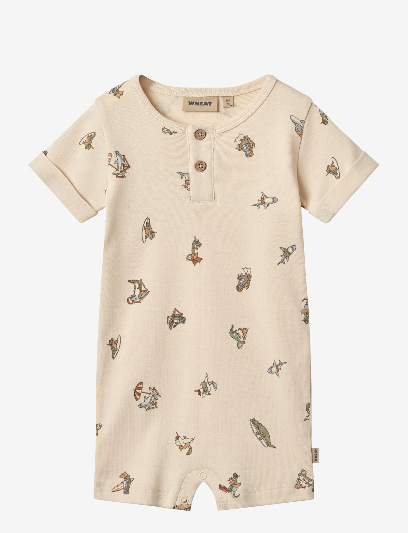 Wheat - Jumpsuit S/S Alfred - kortärmade bodysuits - beach friends - 0