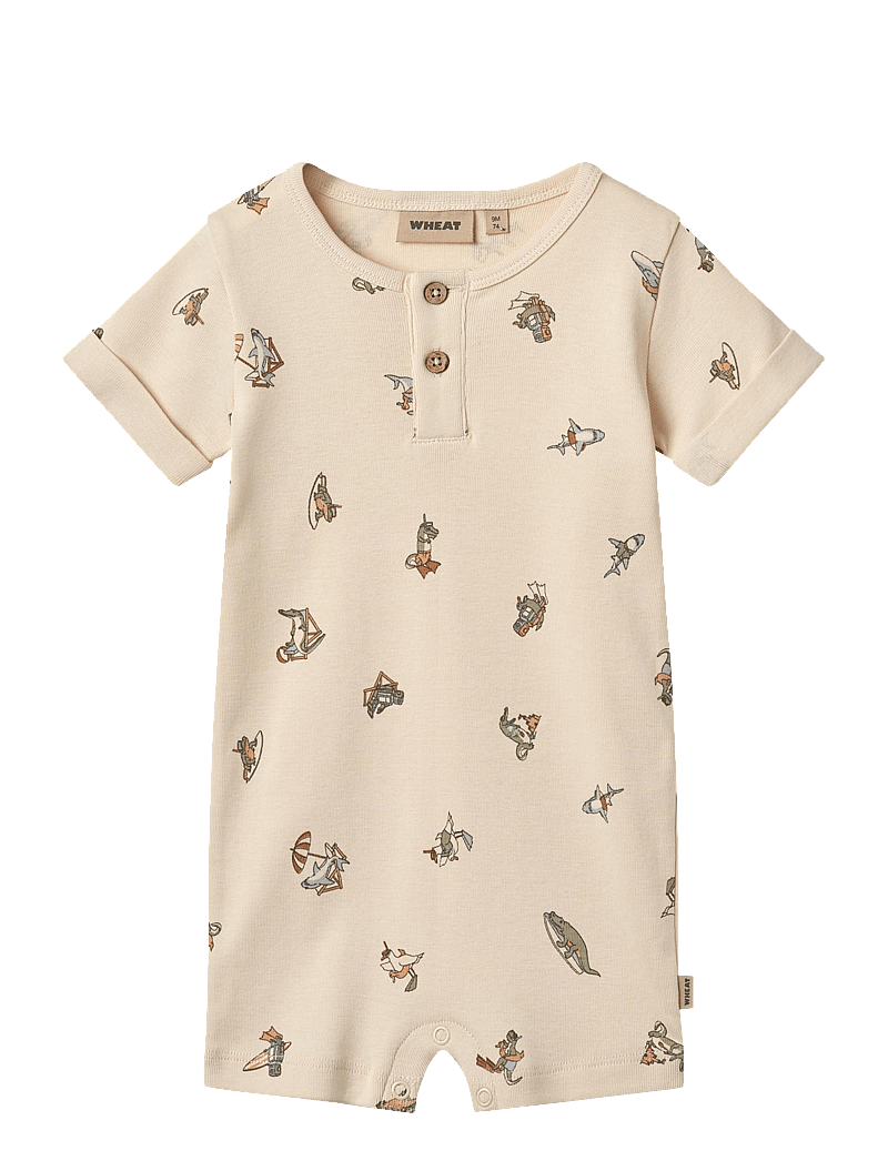 Wheat - Jumpsuit S/S Alfred - kurzärmelig - beach friends - 0