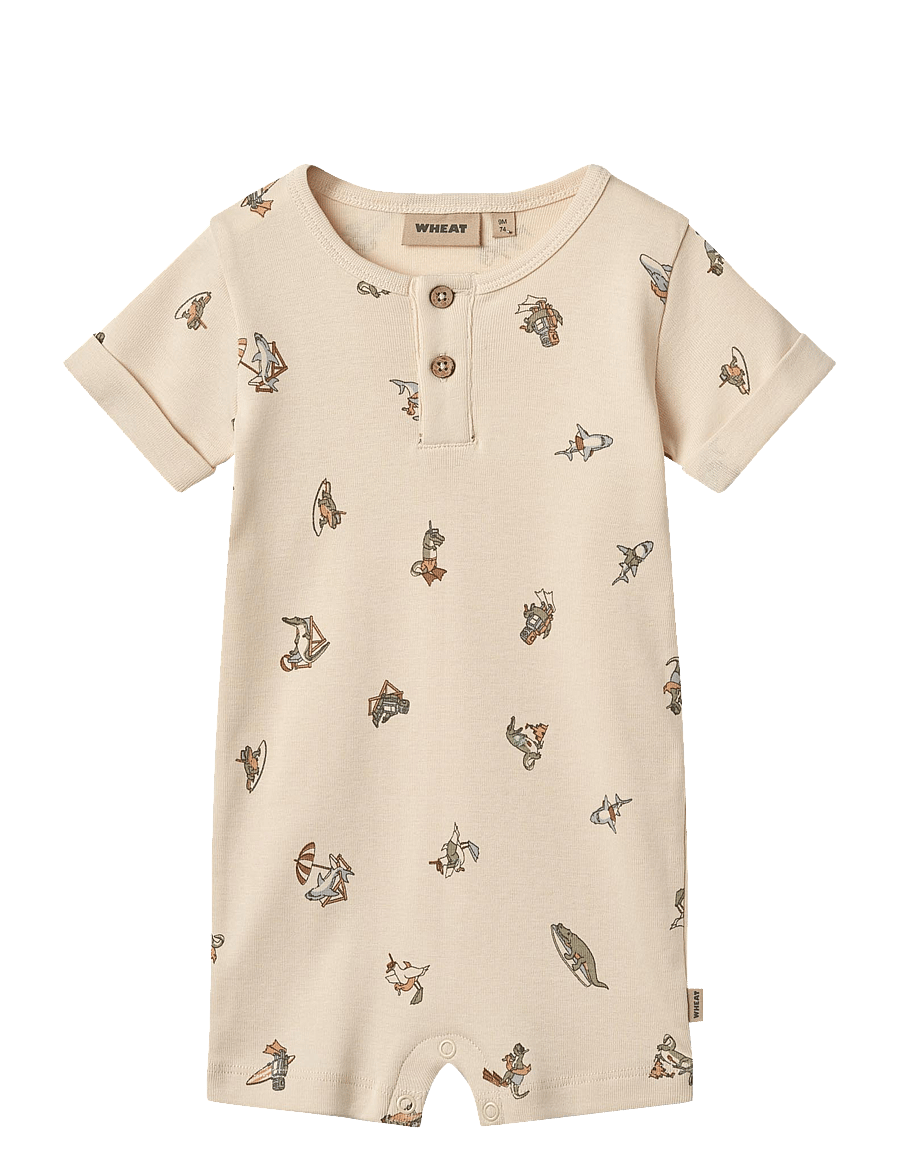 Wheat - Jumpsuit S/S Alfred - kortærmede heldragter - beach friends - 0