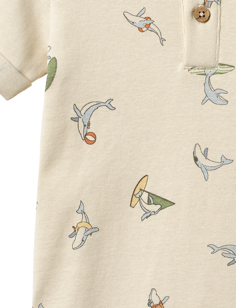 Wheat - Jumpsuit S/S Alfred - kurzärmelig - whale friends - 2