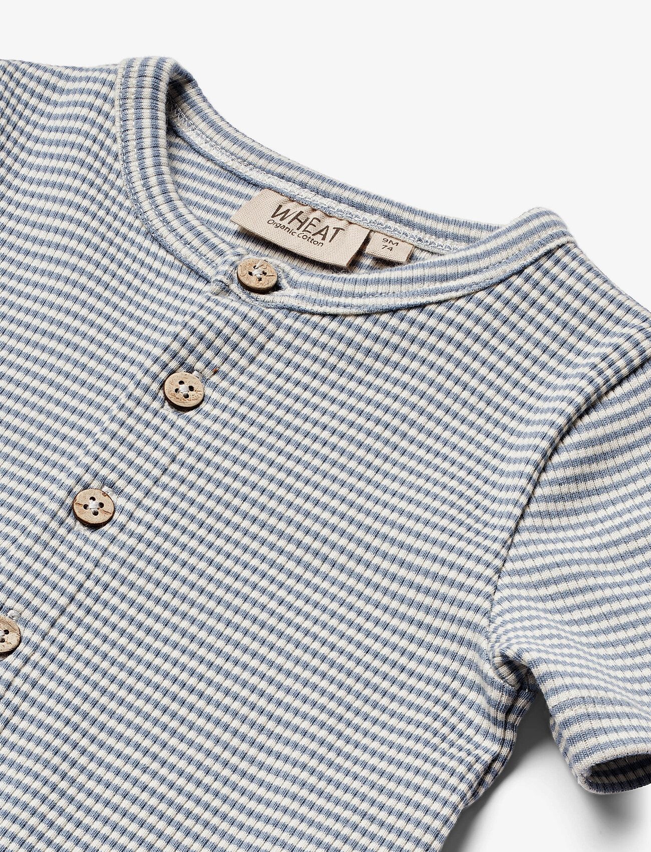 Wheat - Playsuit S/S Elton - blue stripe - 2