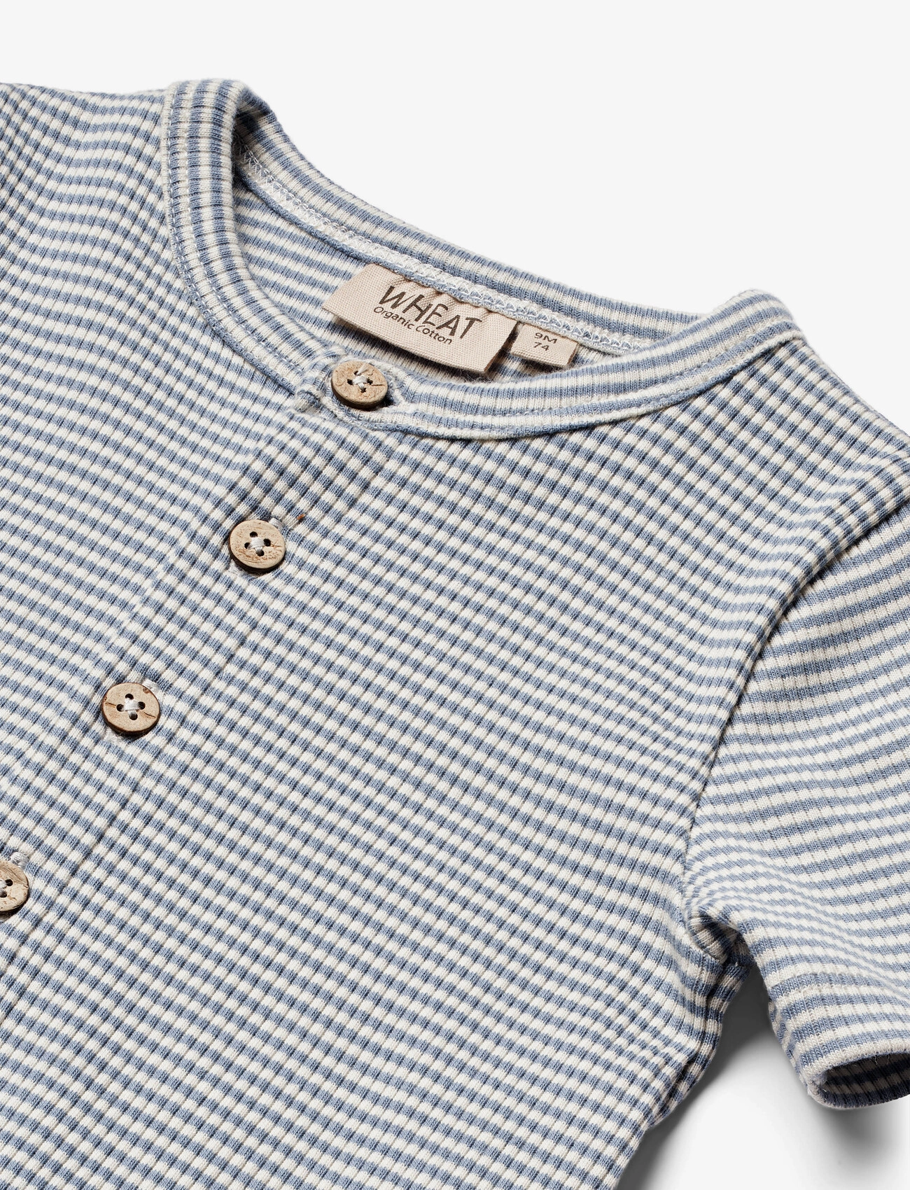 Wheat - Playsuit S/S Elton - blue stripe - 2