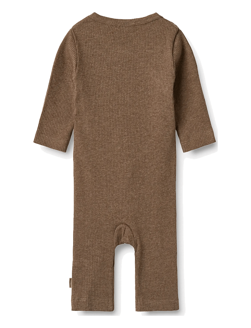 Wheat - Wrapsuit Everest - pikkade varrukatega - coffee melange - 1