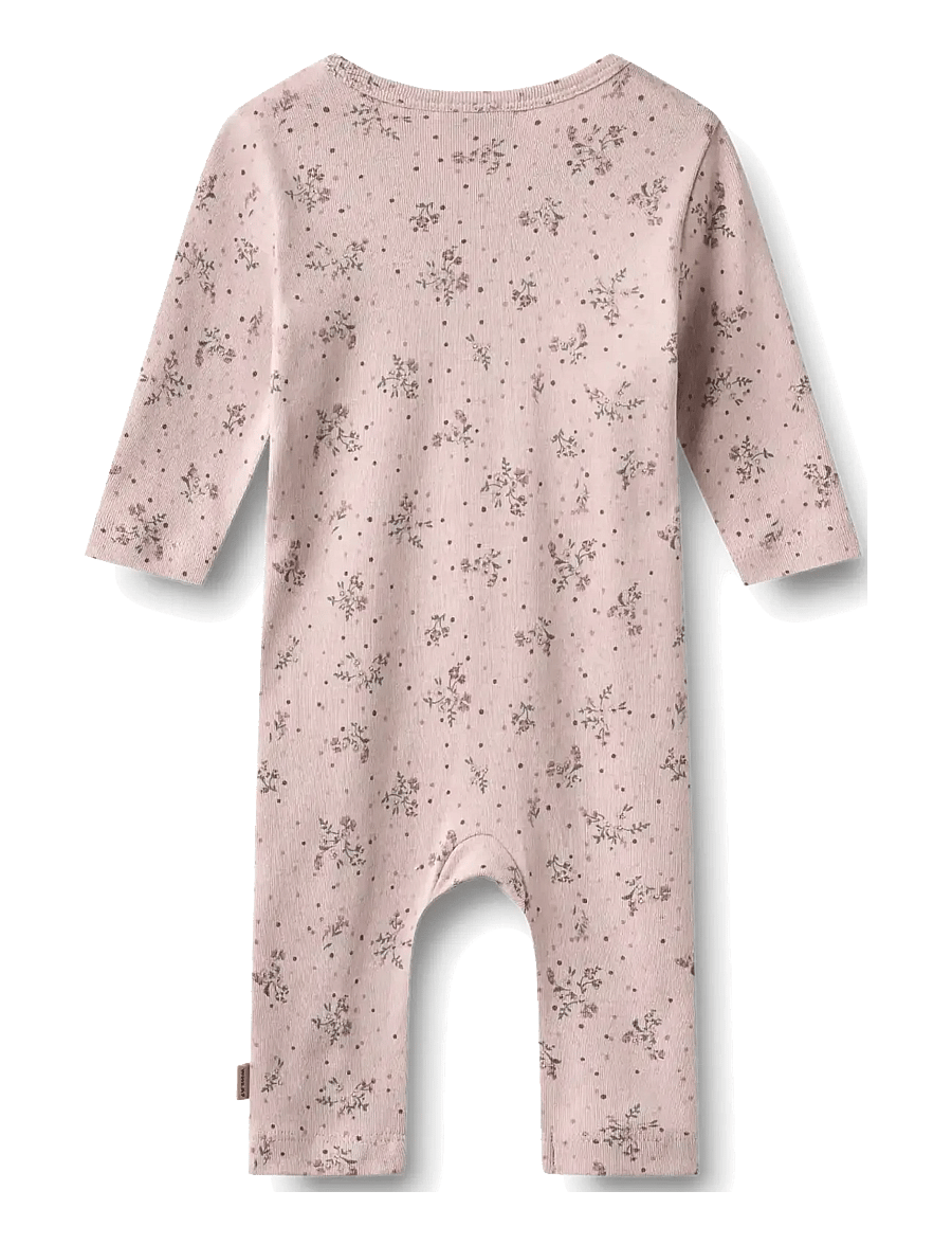 Wheat - Wrapsuit L/S Everest - kombinesoonid - lilac flowers - 2