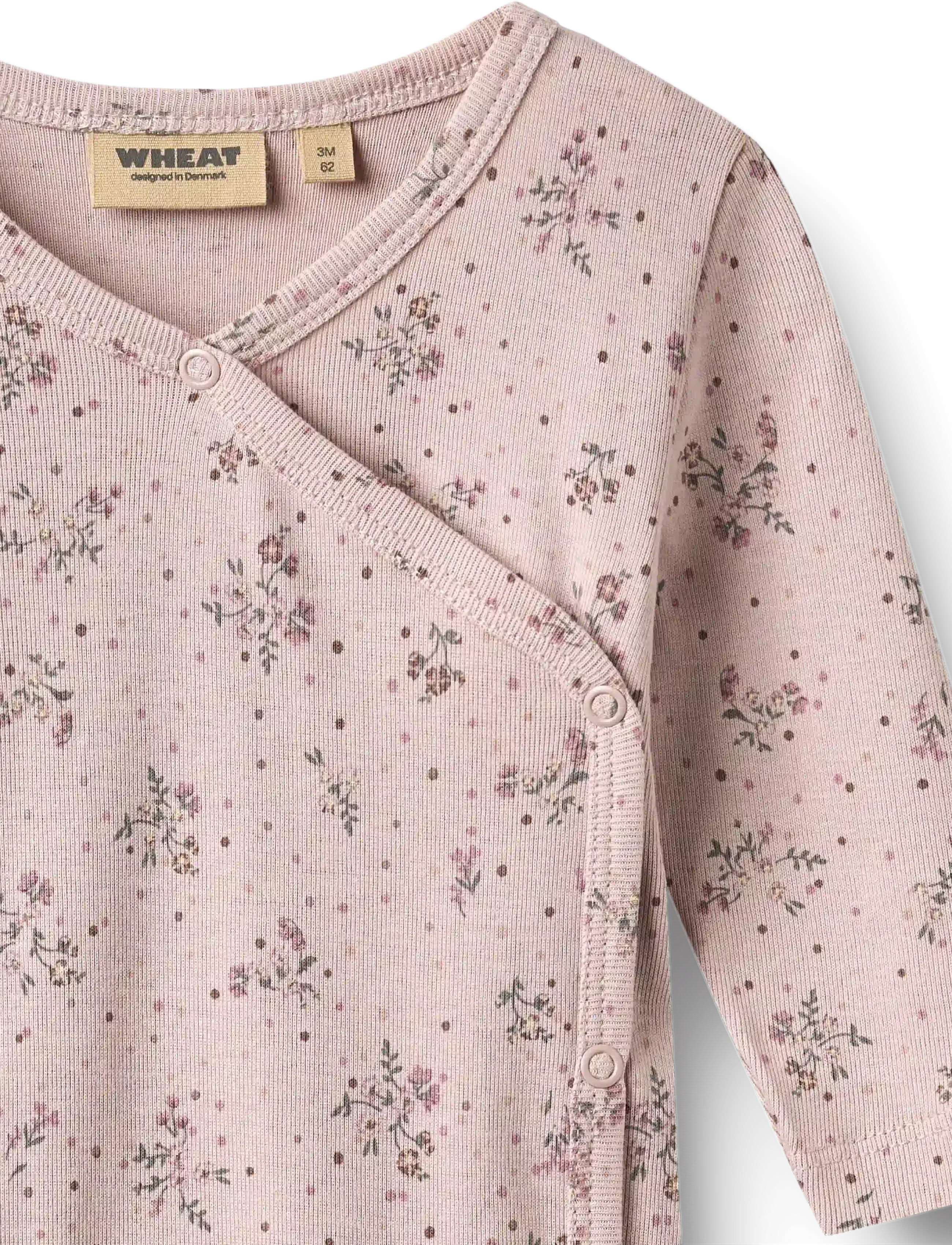 Wheat - Wrapsuit L/S Everest - kombinesoonid - lilac flowers - 3