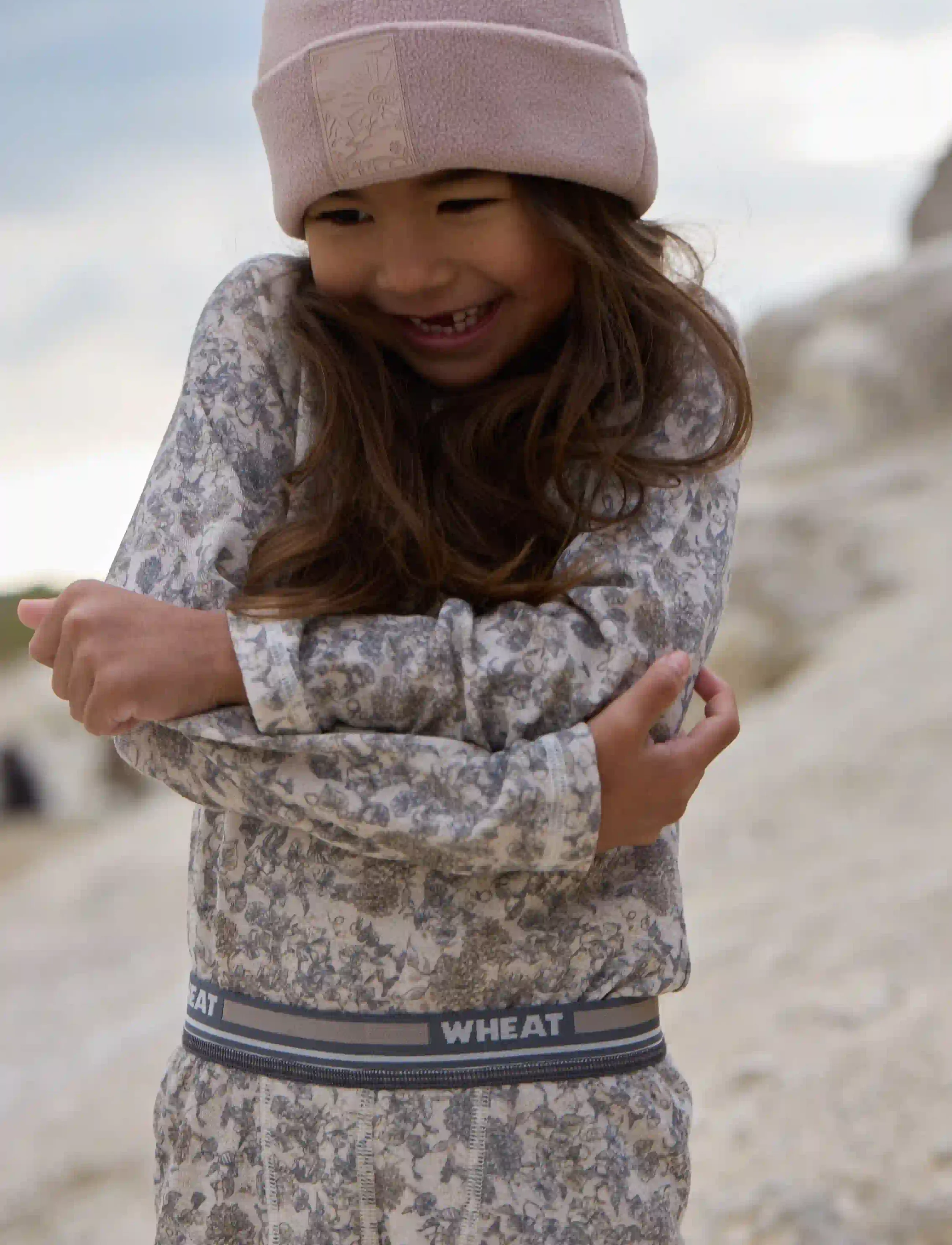 Wheat - Fleece beanie Loloen - beanies - dry rose - 0