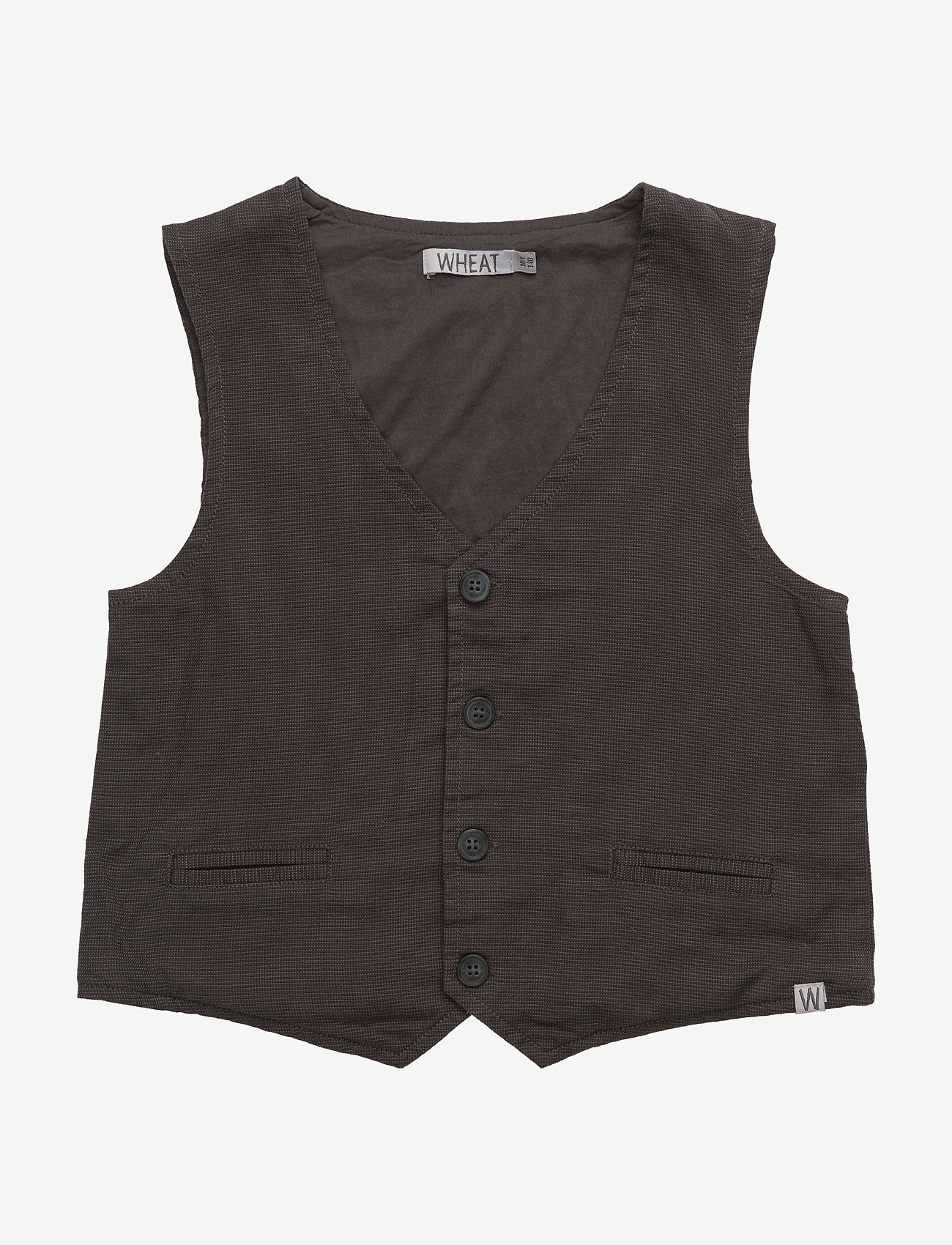 Wheat - Boy Vest - steel - 0