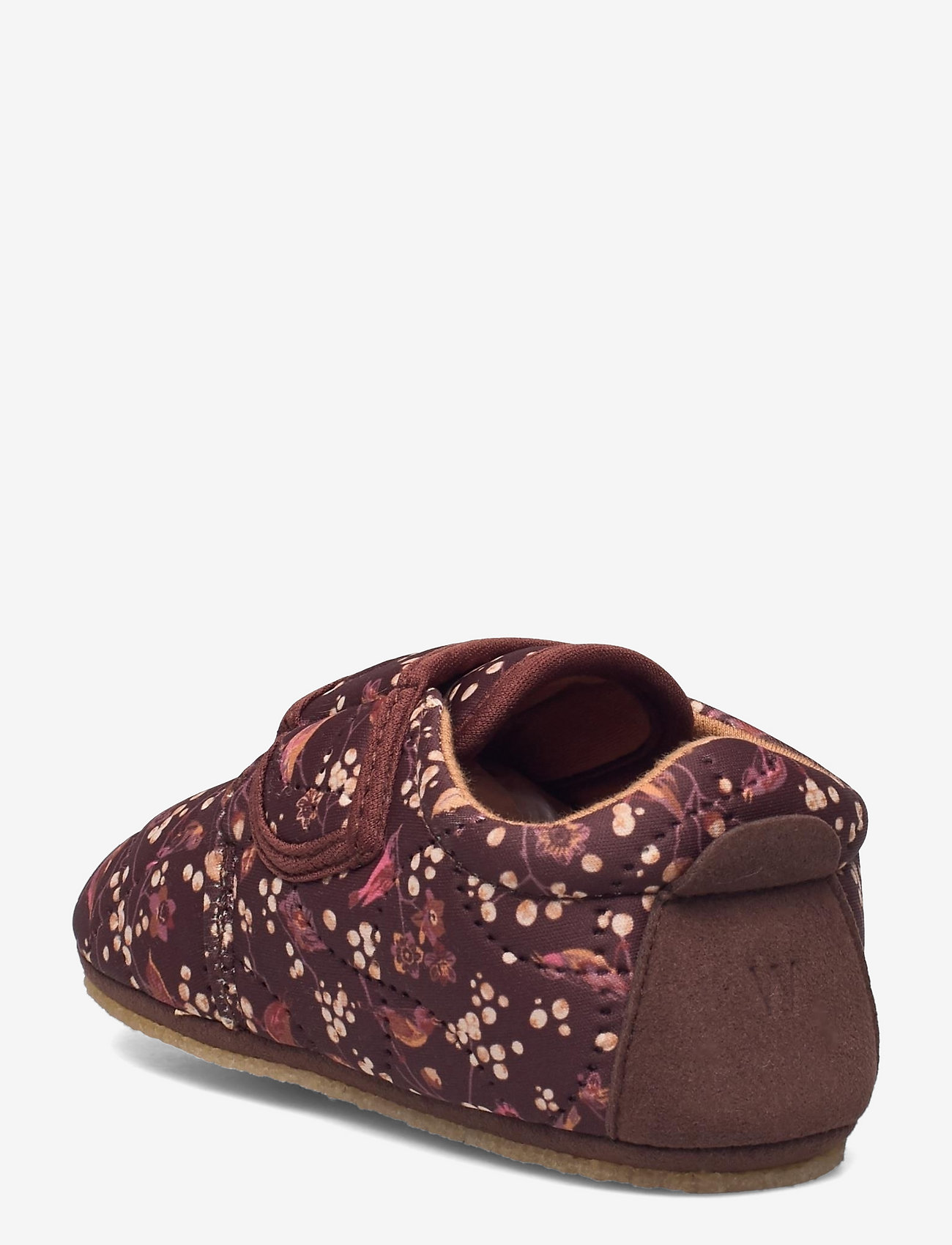 Wheat - Sasha Thermo Home Shoe - maroon birds - 2