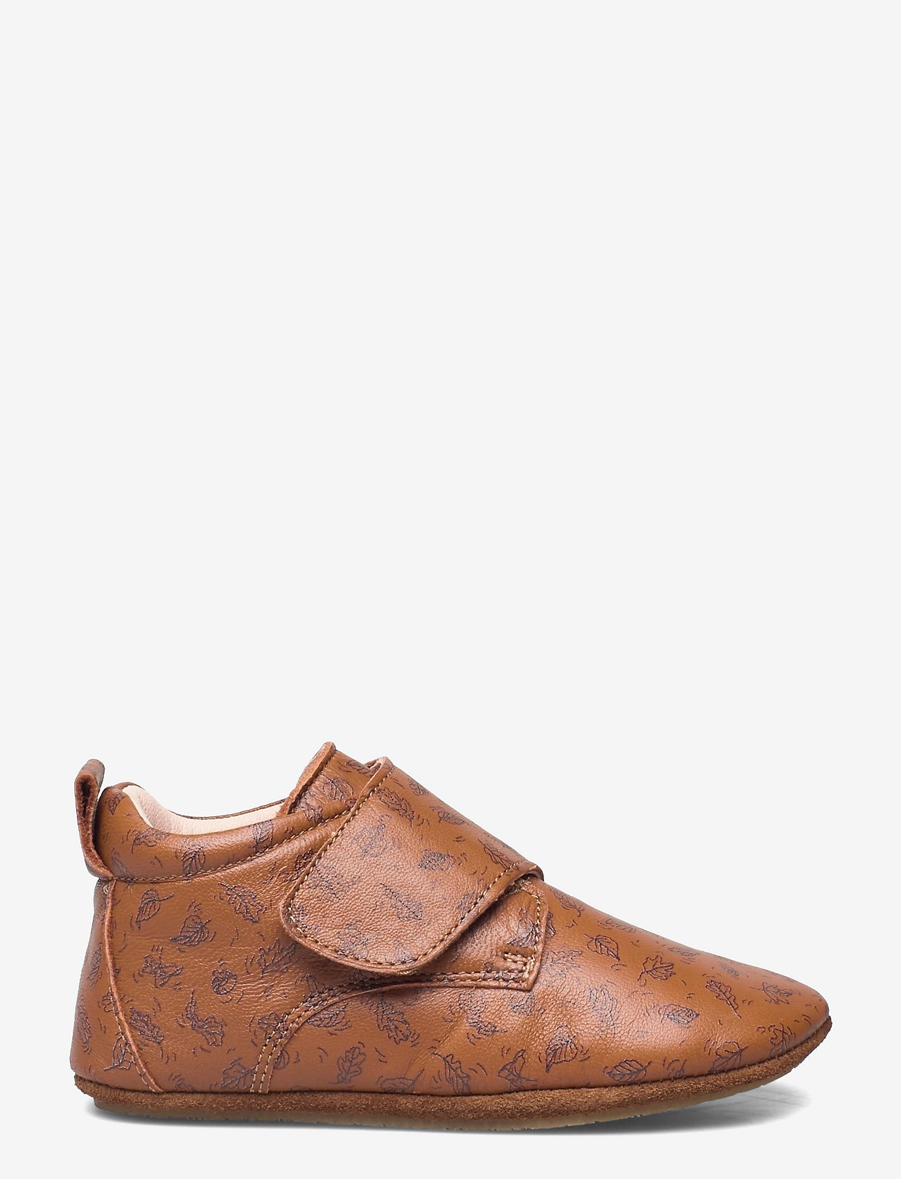 Wheat - Dakota Print Indoor Shoe - cognac leaves - 1