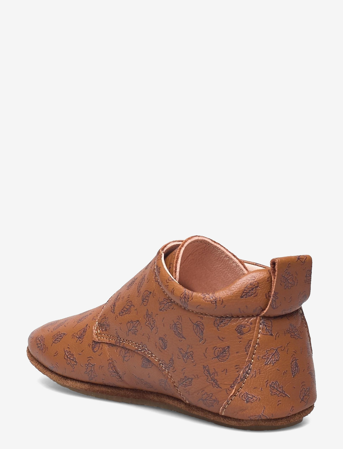 Wheat - Dakota Print Indoor Shoe - cognac leaves - 2