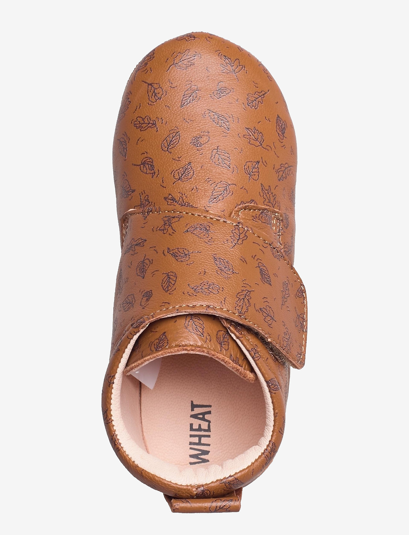 Wheat - Dakota Print Indoor Shoe - cognac leaves - 3