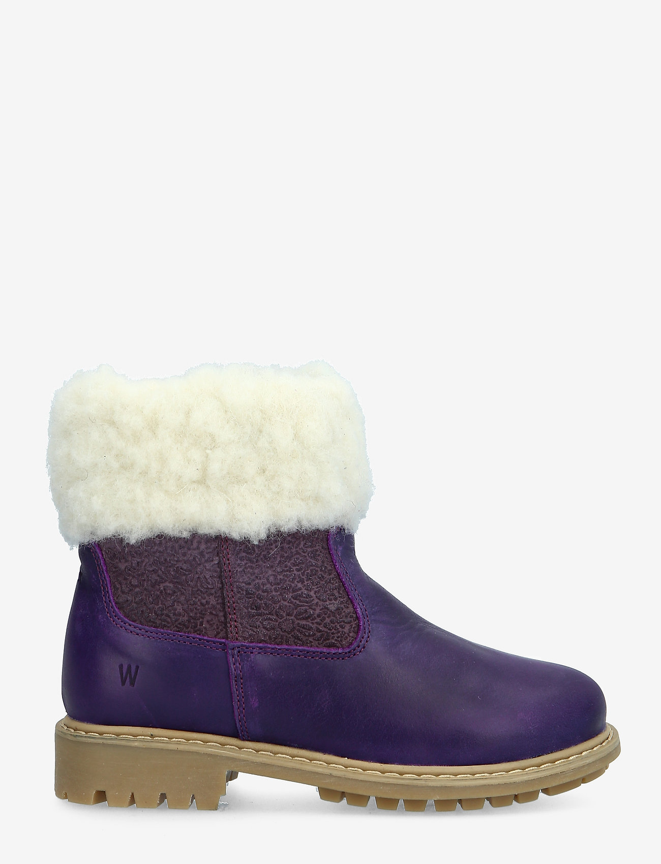 Wheat - Timian Wool Top Boot - kids - berry - 1